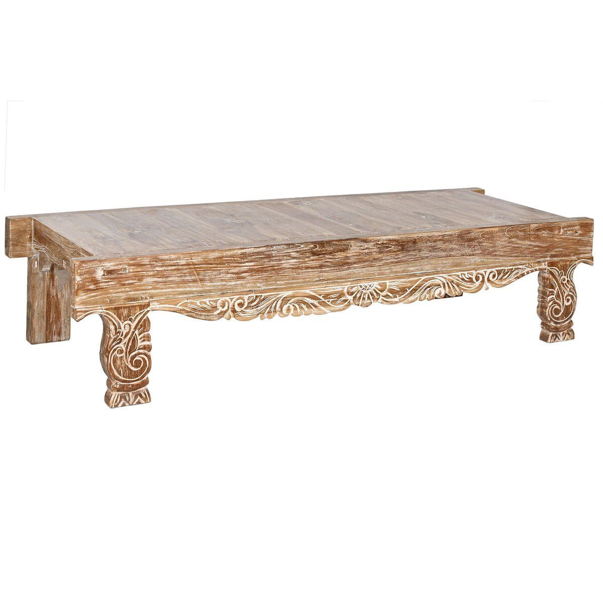Mesa de Centro Home ESPRIT Blanco 200 x 70 x 45 cm