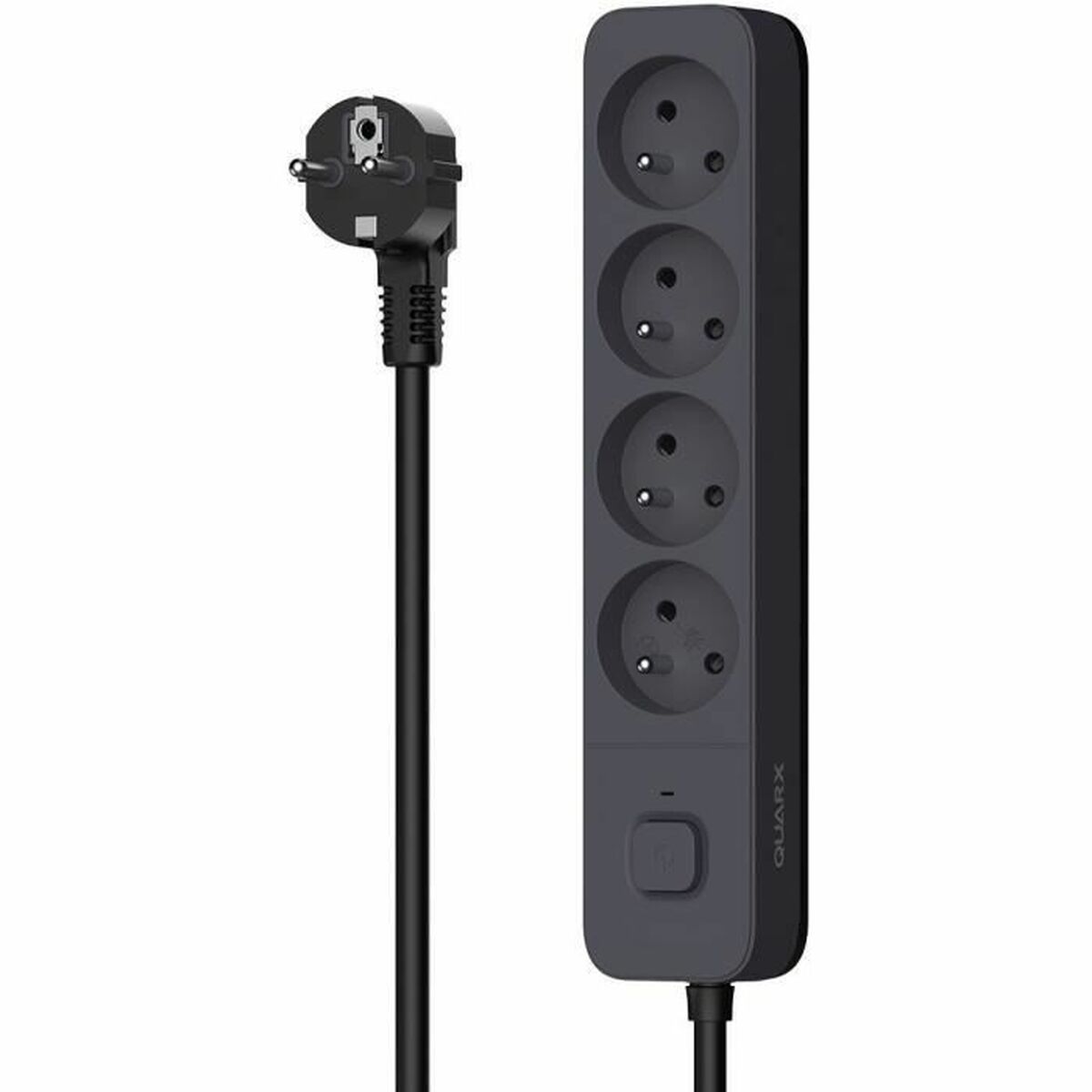 Regleta Enchufes 4 Tomas con interruptor QUARX (1,5 m)