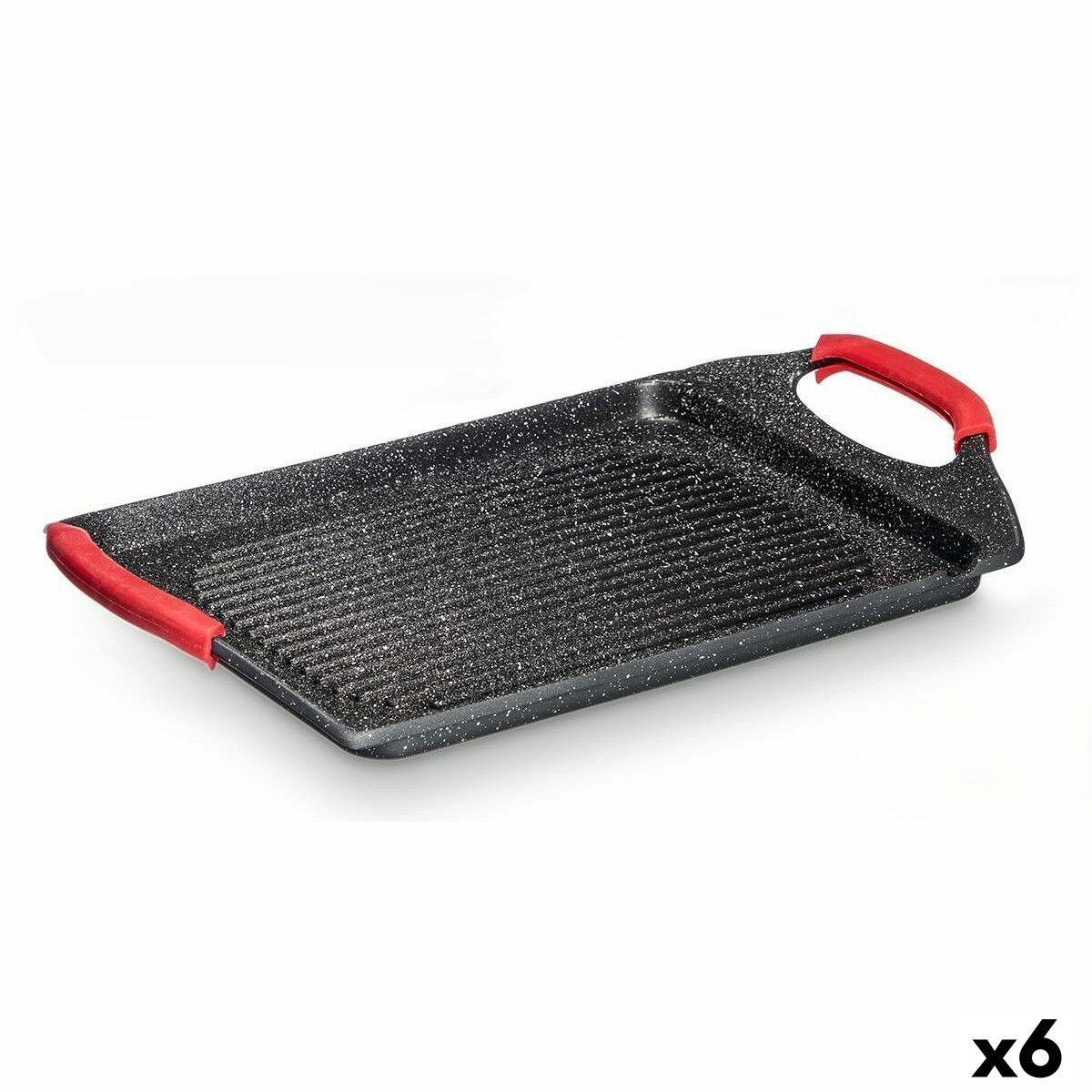 Asadora Kinvara Blanco Negro Rojo Silicona Aluminio 34 x 26 cm