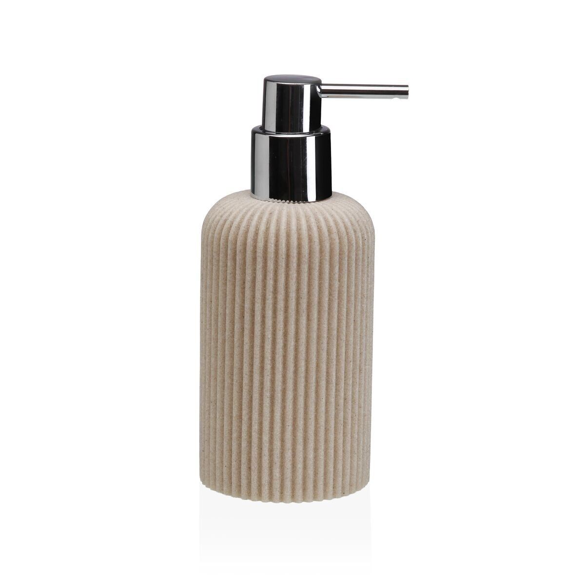 Dispensador de Jabón Versa Tahoe Beige Resina 7 x 17,5 x 7 cm