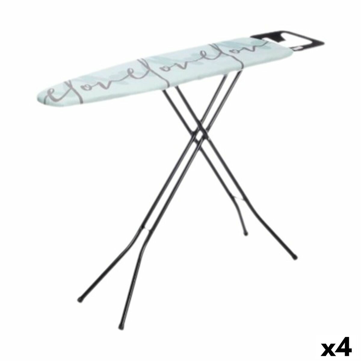 Tabla de Planchar Kipit Love Negro Verde Metal Tela (4 Unidades)