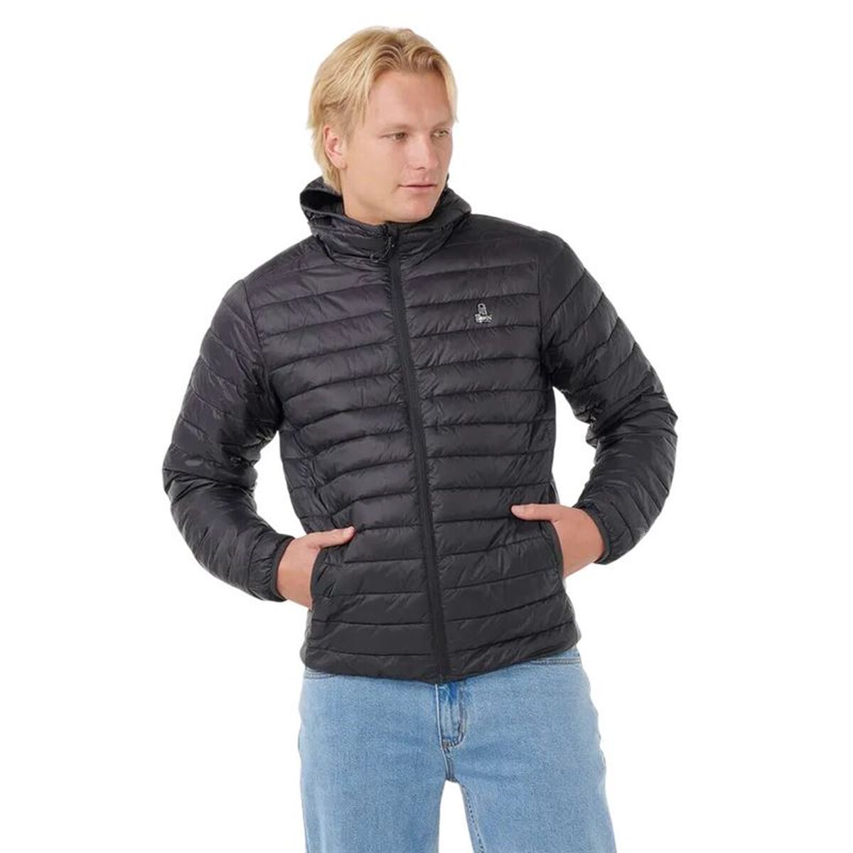 Chaqueta Rip Curl Anti Series Search Puffer Hood Negro