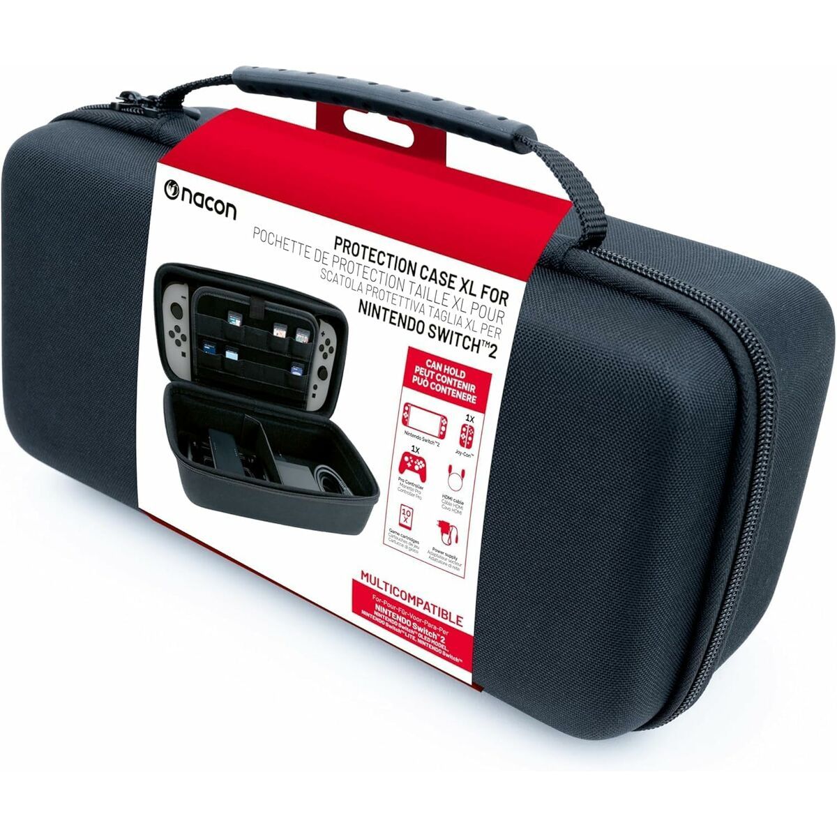 Funda para Móvil Nacon SWITCHNEWPOUCHXLBLA Negro