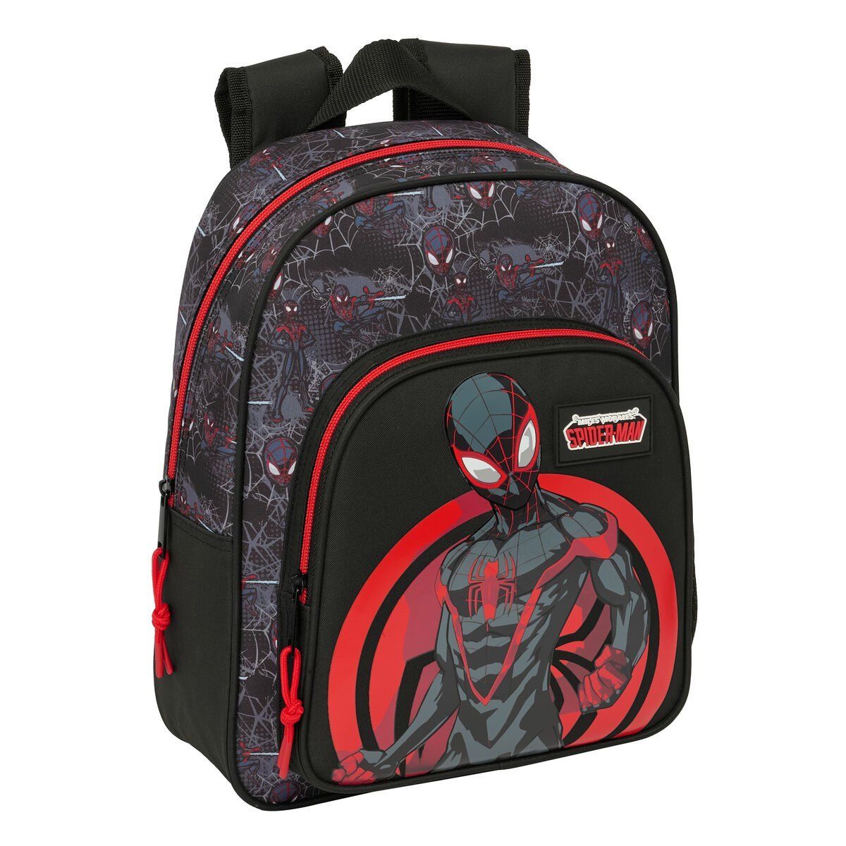 Mochila Escolar Spider-Man Negro 27 x 33 x 10 cm