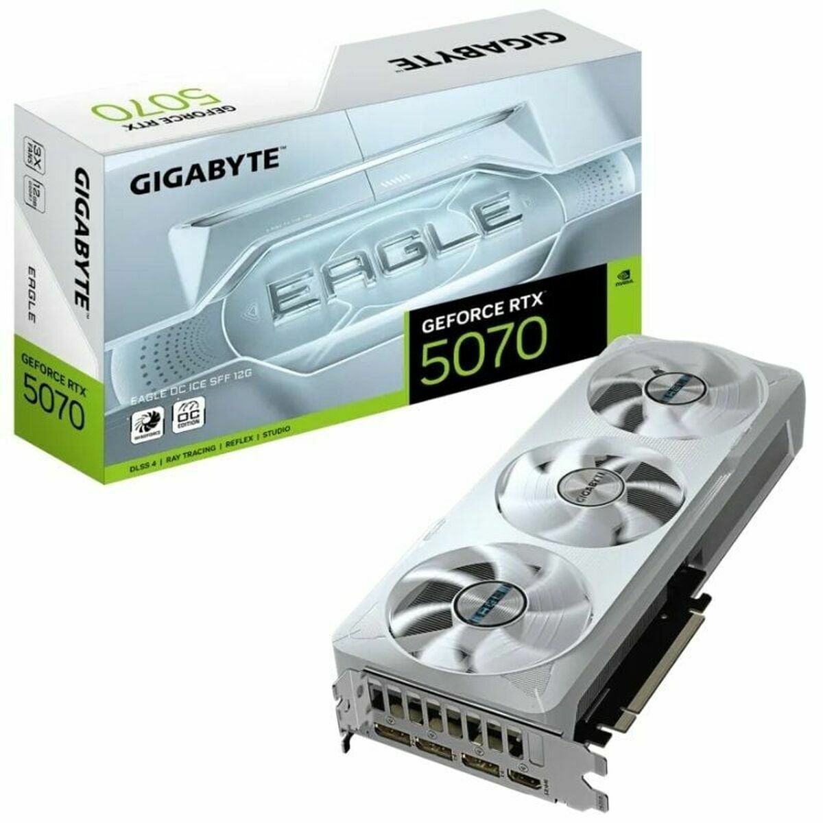 Tarjeta Gráfica Gigabyte GV-N5070EAGLEOC ICE-12GD nvidia geforce rtx 5070 12 GB GDDR6 GDDR7