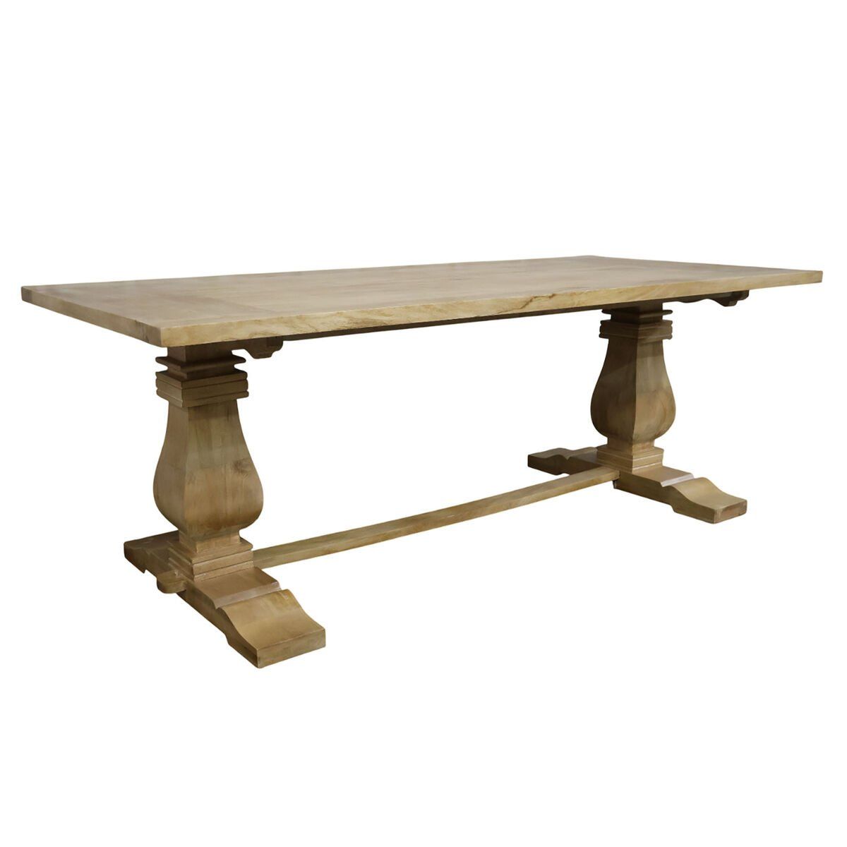 Mesa de Comedor Home ESPRIT Natural Madera Madera de mango 215 x 100 x 76 cm