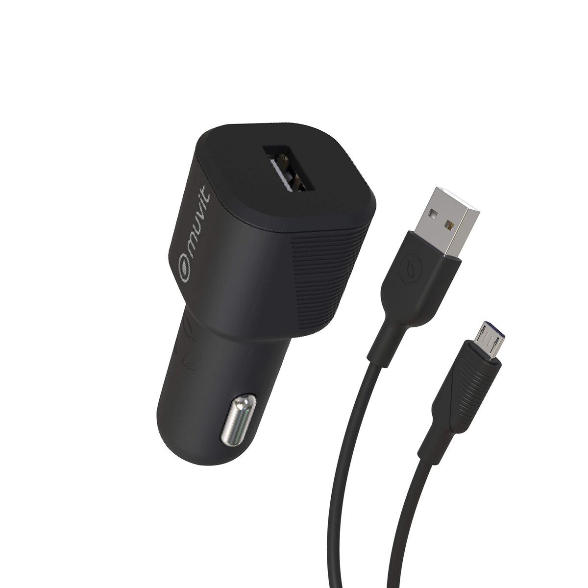 Cargador de coche eléctrico Muvit 1,2 m Negro