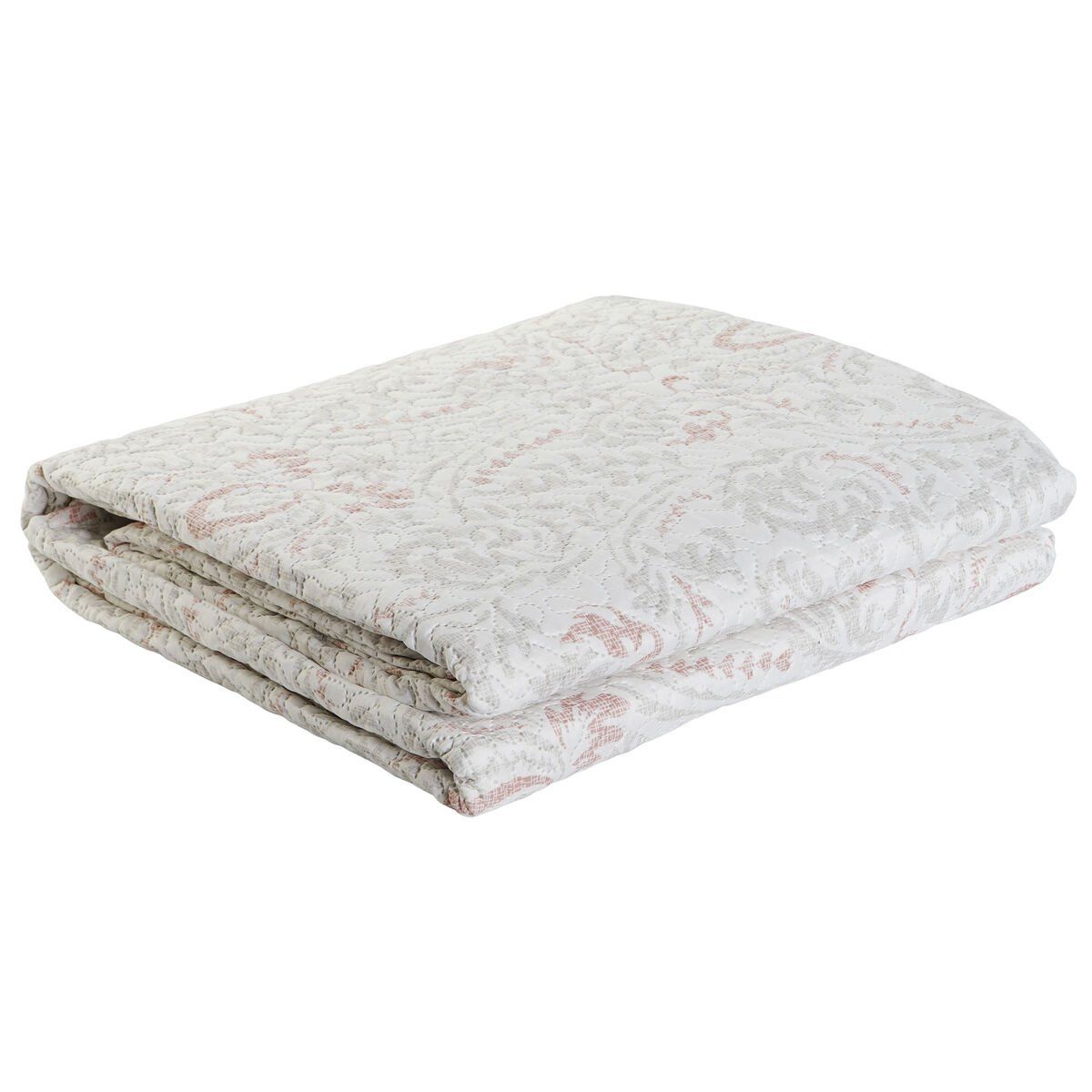 Colcha DKD Home Decor Marrón Beige Cama de 180 270 x 270 x 1 cm