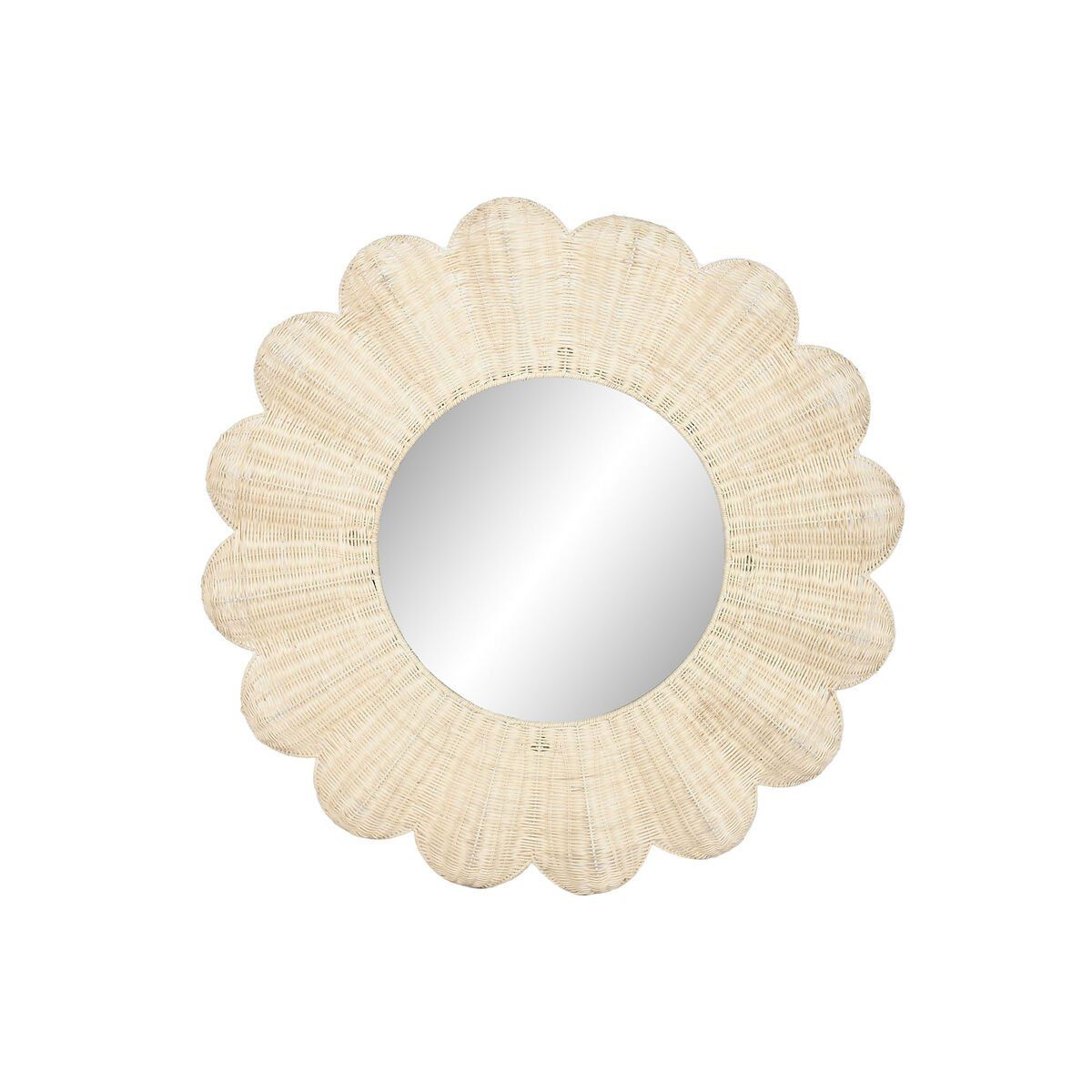 Espejo de pared Home ESPRIT Natural Boho 91 x 6 x 91 cm