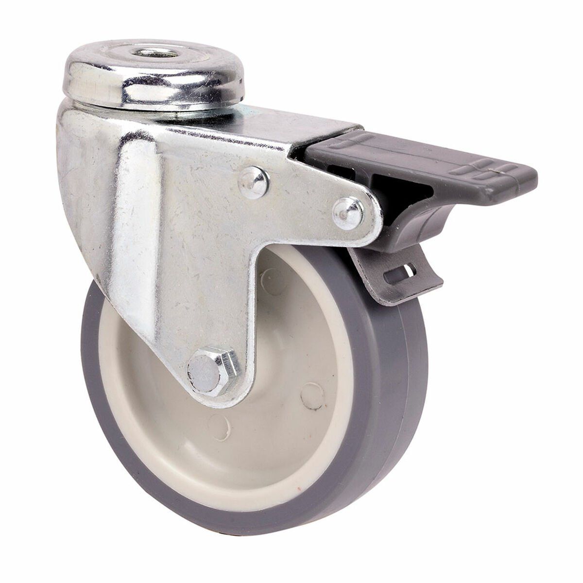 Rueda Ruedas Alex Gris Goma Poliamix Ø 5 cm 40 kg giratoria
