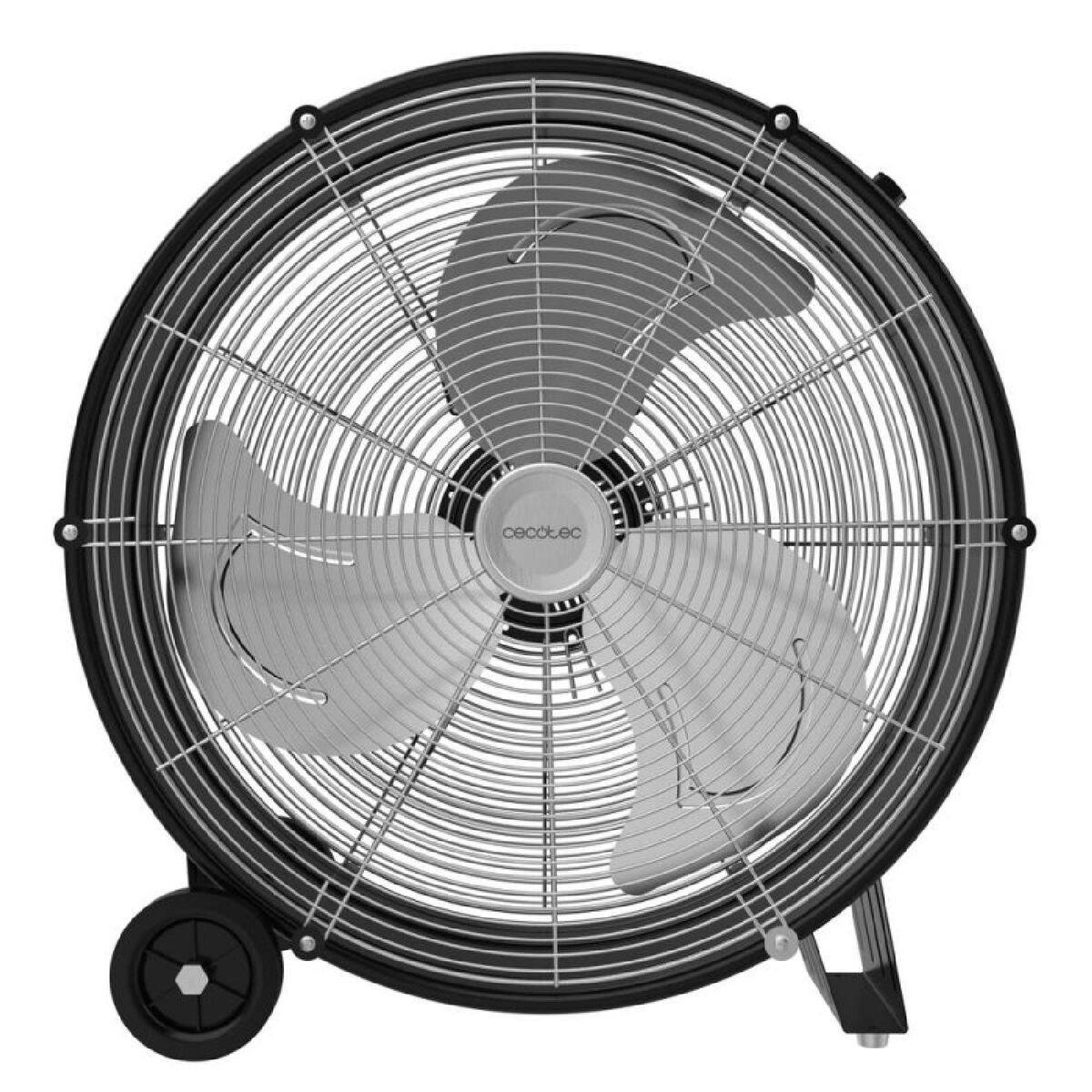 Cecotec Ventilador de suelo industrial ProIndustry 2000, 120W, 3 velocidades, aluminio, negro