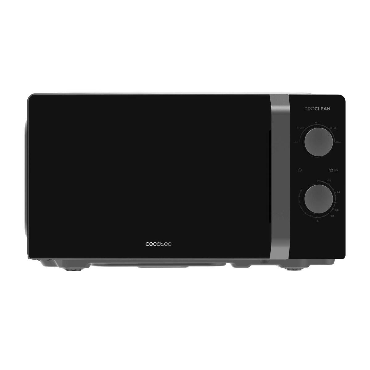 Cecotec Microondas Inverter Proclean 2010 19 L 700 W Acero Negro Temporizador Giratorio