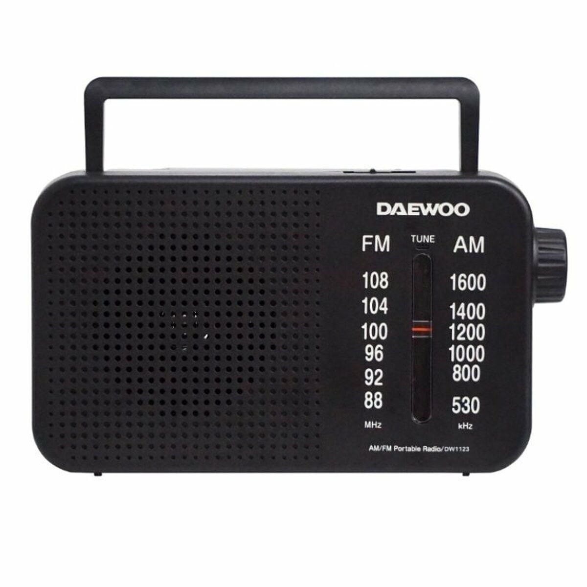 Radio Portátil Daewoo DW1123 Negro AM/FM Retro