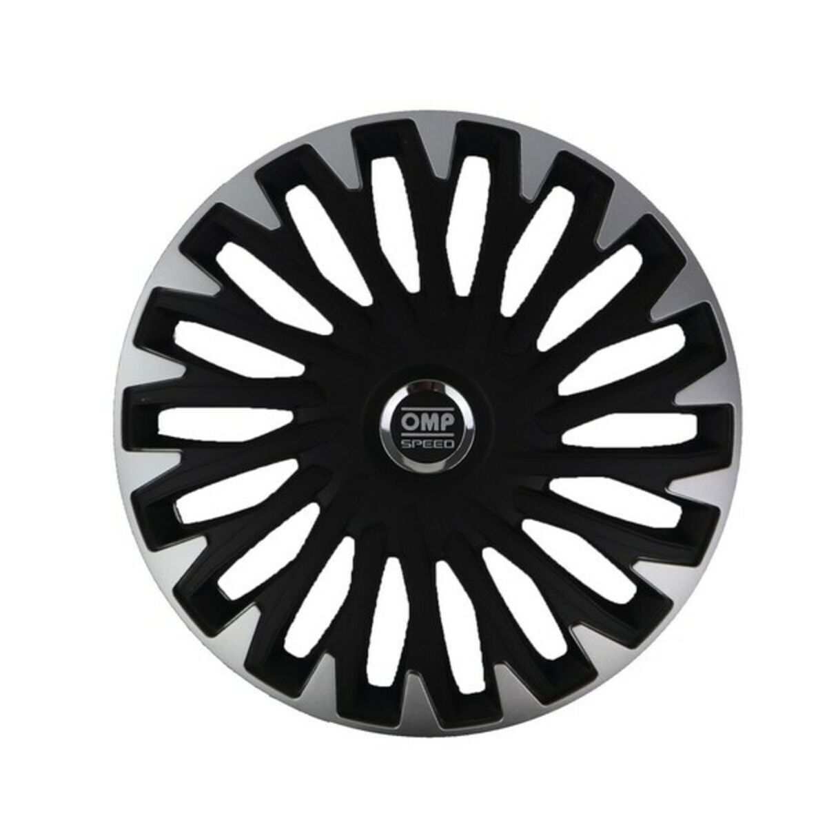 Tapacubos OMP OMPS07021412 Negro Plateado 14" (Reacondicionado C)