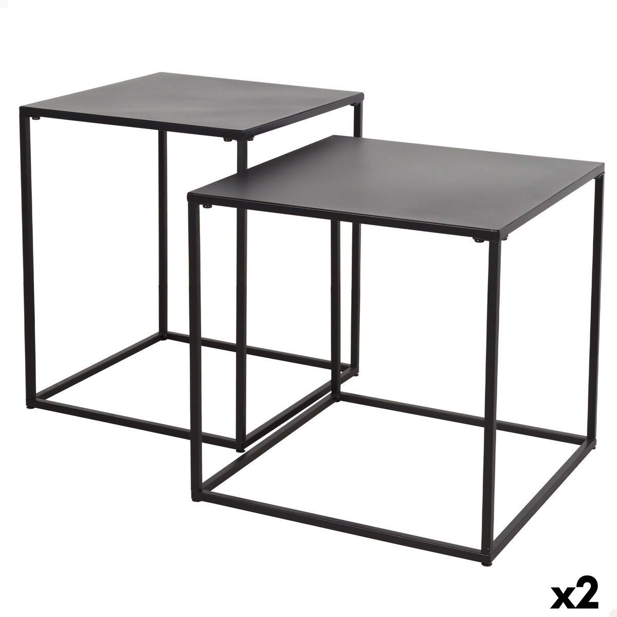 Juego de 2 mesas Max Home 38 x 37 x 38 cm (2 Unidades)