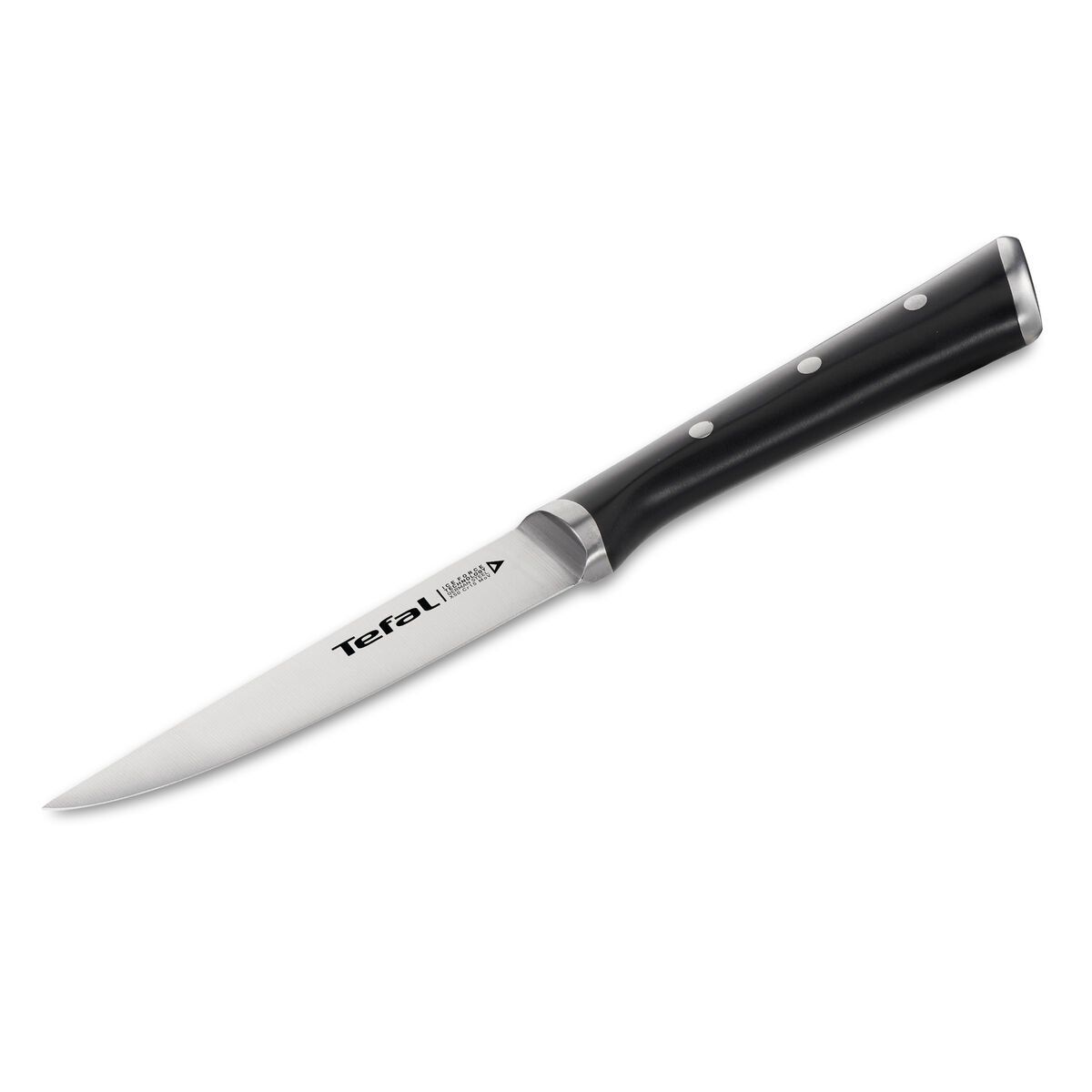 Cuchillo de Cocina Tefal K2320914 ICE FO Negro Mediano Acero Inoxidable 11 cm