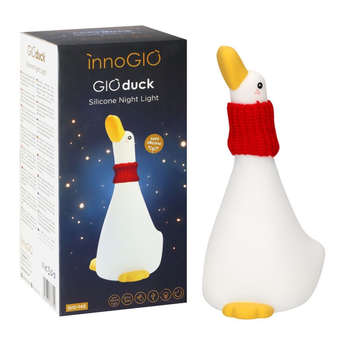 Luz nocturna Innogio 145 GIODUCK Blanco Silicona