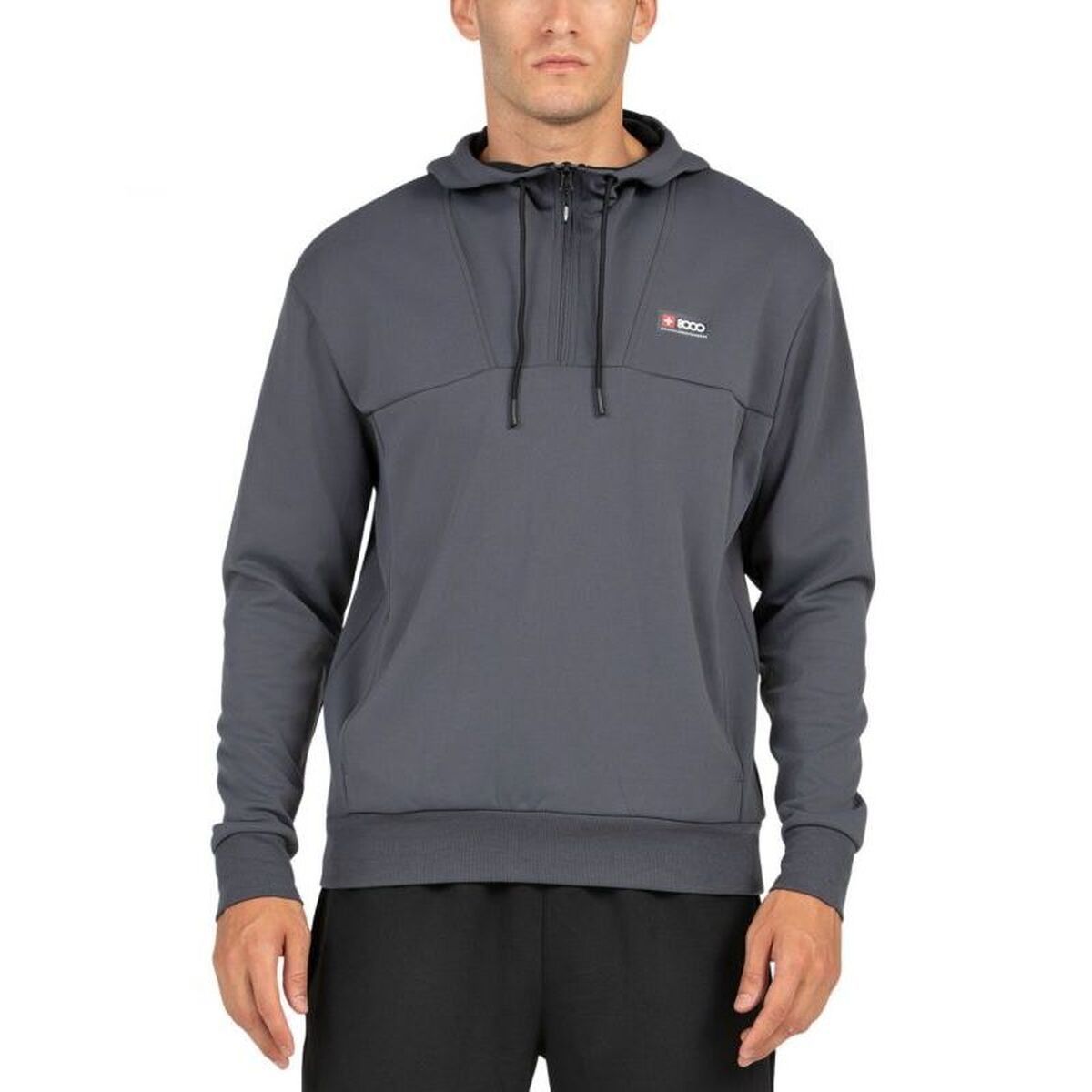 Sudadera con Capucha Hombre +8000 Esvein Gris oscuro