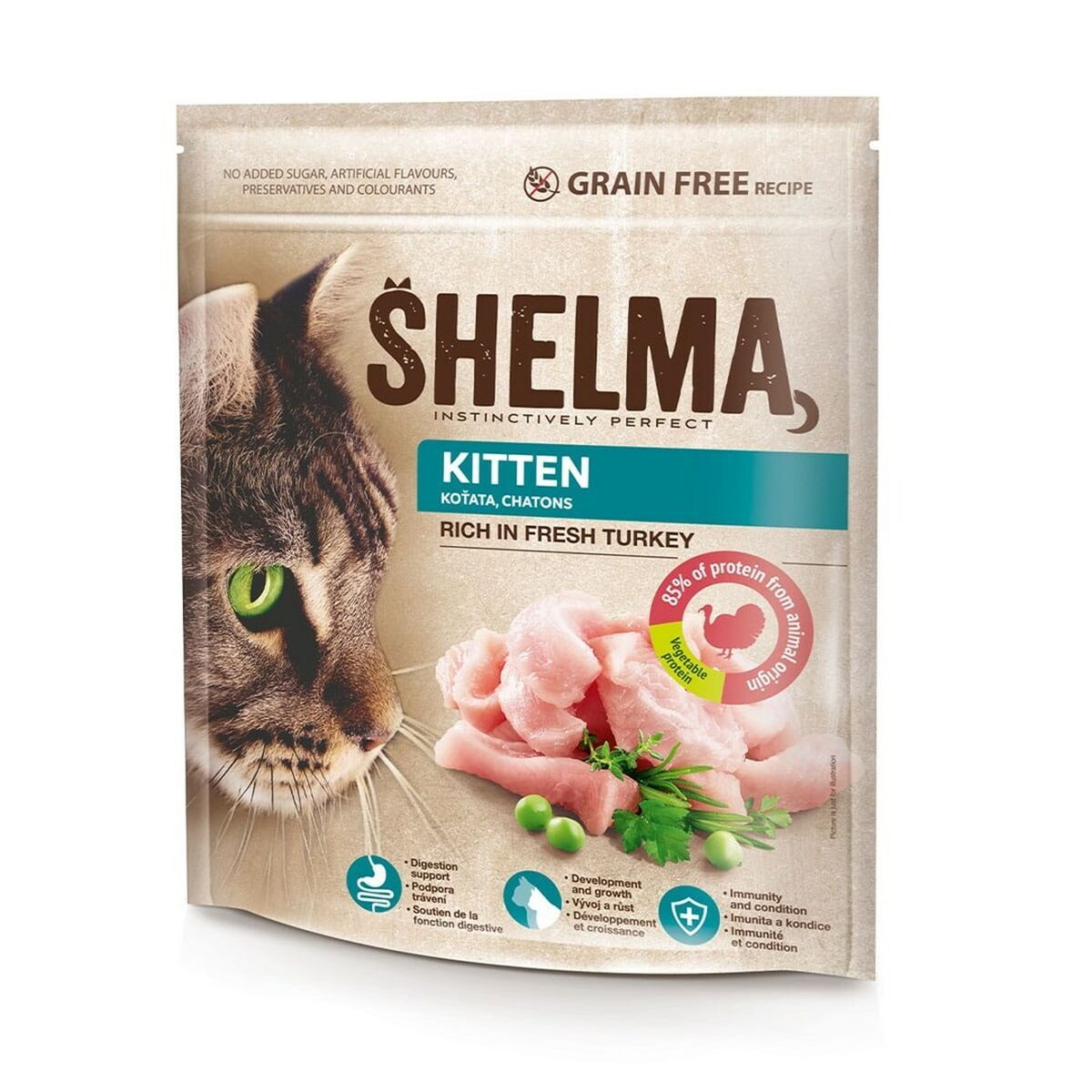 Comida para gato Shelma Pavo 750 g