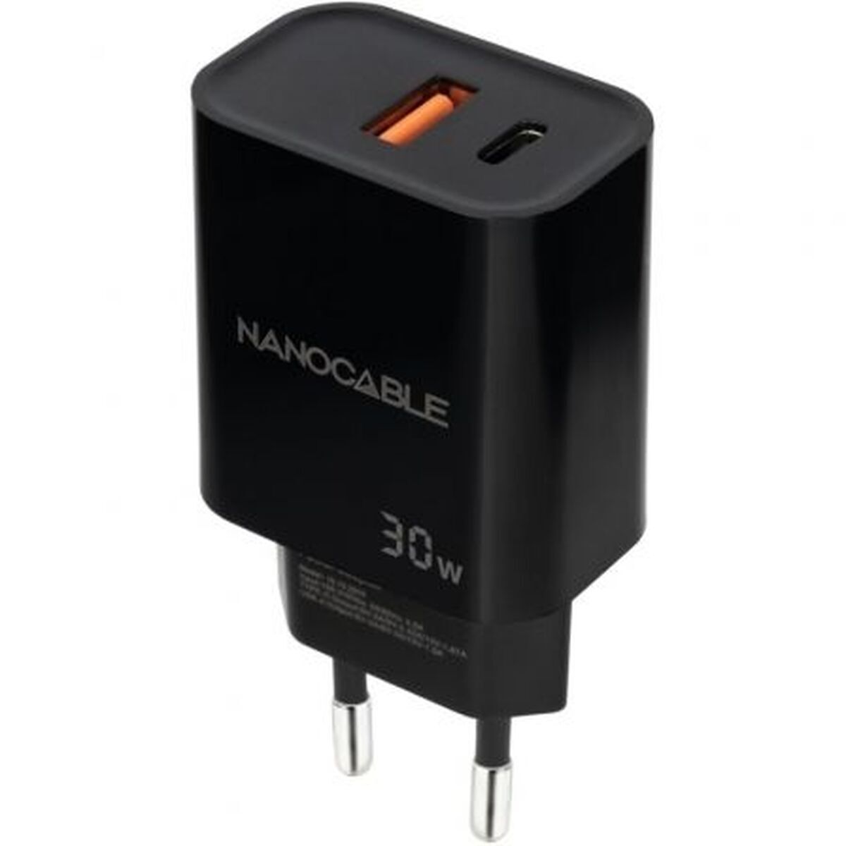 Cargador de Pared NANOCABLE 10.10.2012 Negro 30 W
