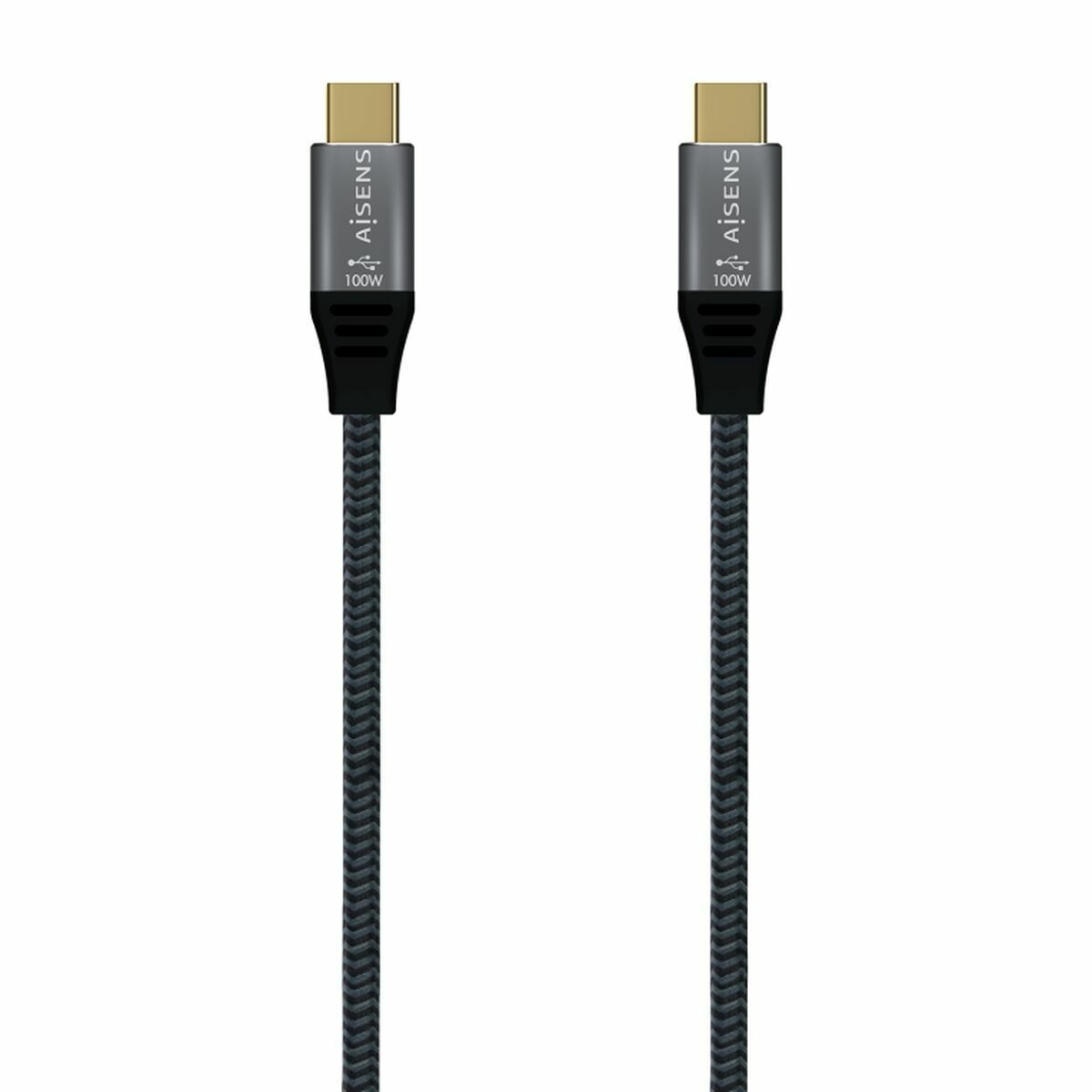 Cable USB-C Aisens A107-0629 Gris 2 m