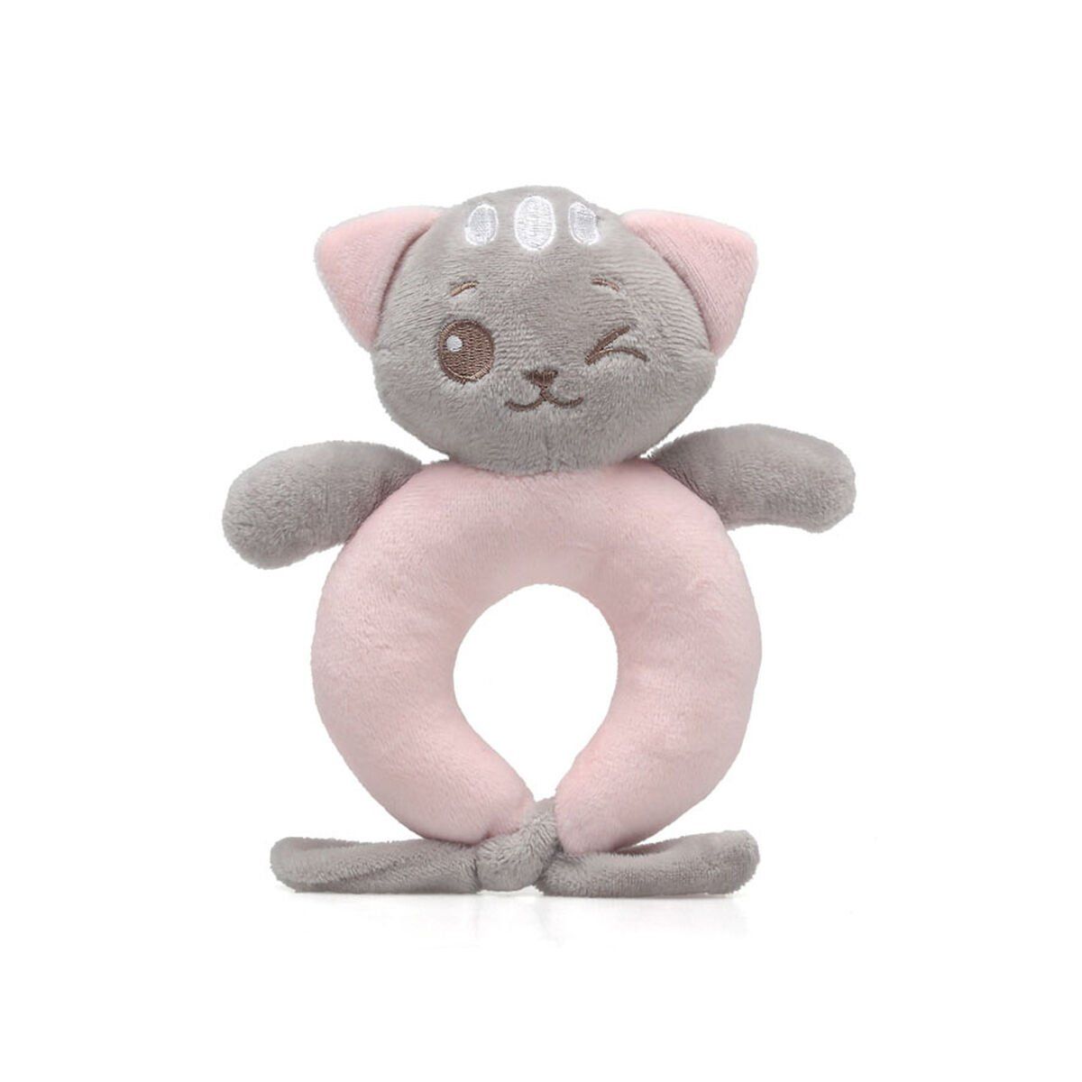 Sonajero Gato 16 cm Rosa