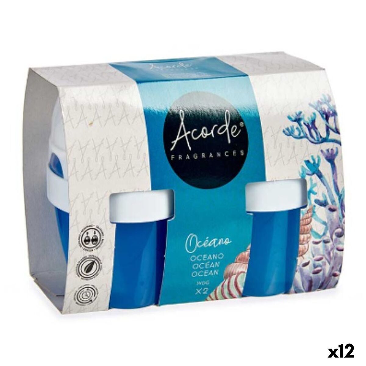 Set de Ambientadores Acorde Océano 2 Piezas (12 Unidades)