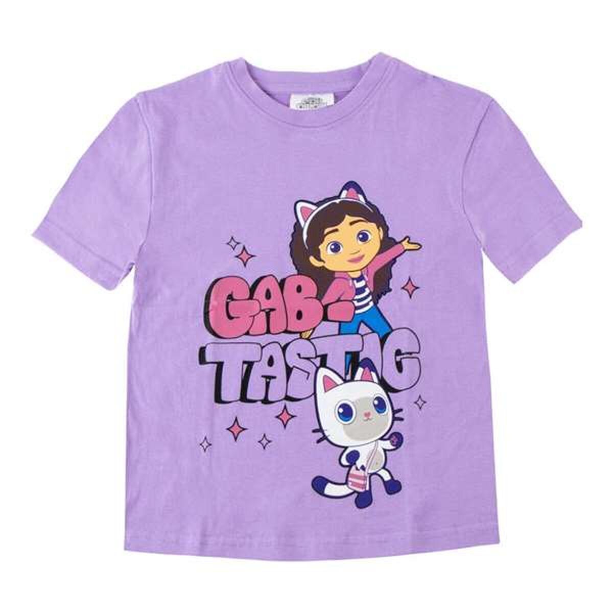 Camiseta de Manga Corta Infantil Gabby's Dollhouse Morado