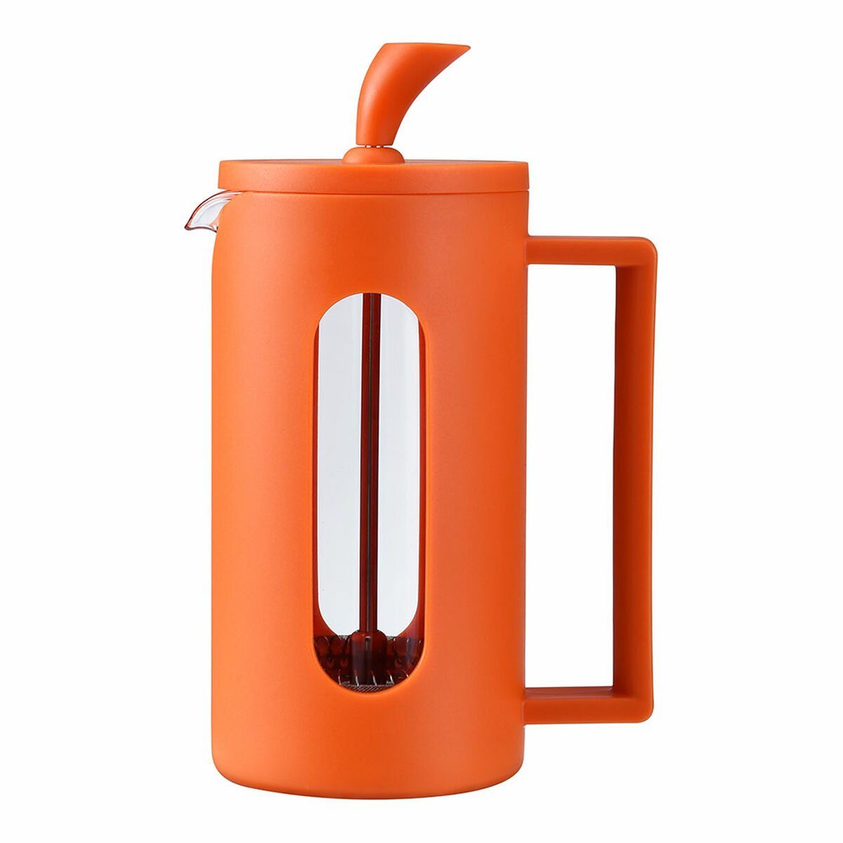 Tetera Oroley Naranja Acero Inoxidable Vidrio de Borosilicato 350 ml