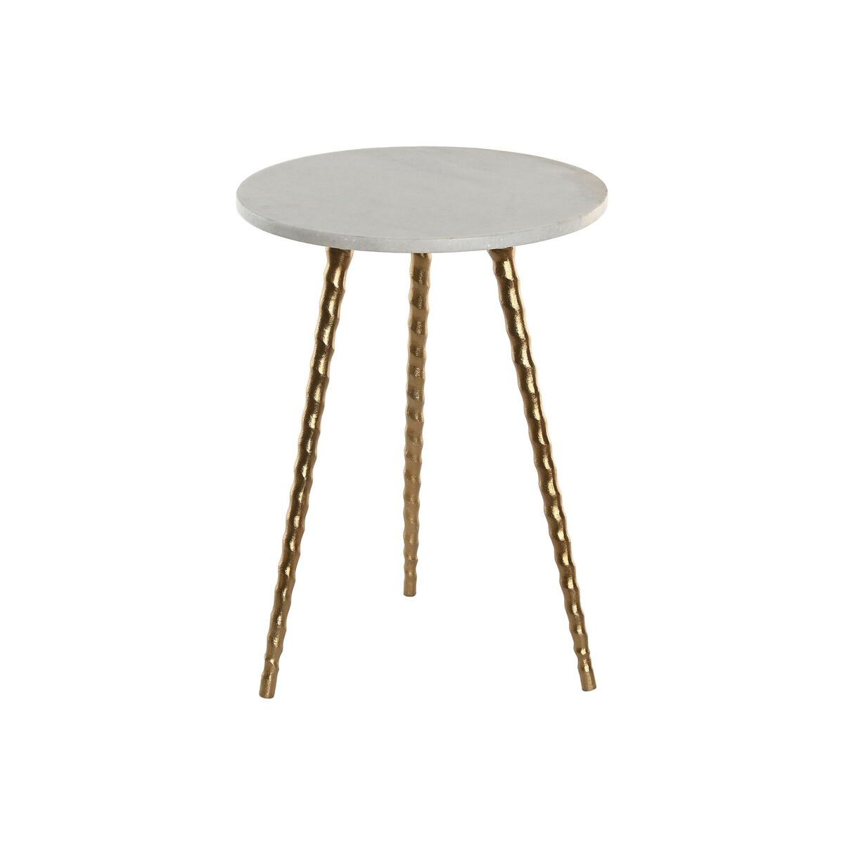 Mesa auxiliar Home ESPRIT Blanco Dorado 36 x 36 x 48,5 cm