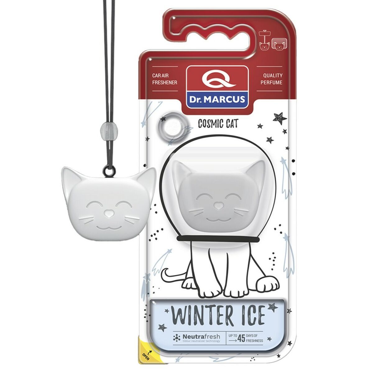 Ambientador para Coche Dr Marcus Cosmic Cat ICE CHILL Plástico Colgante