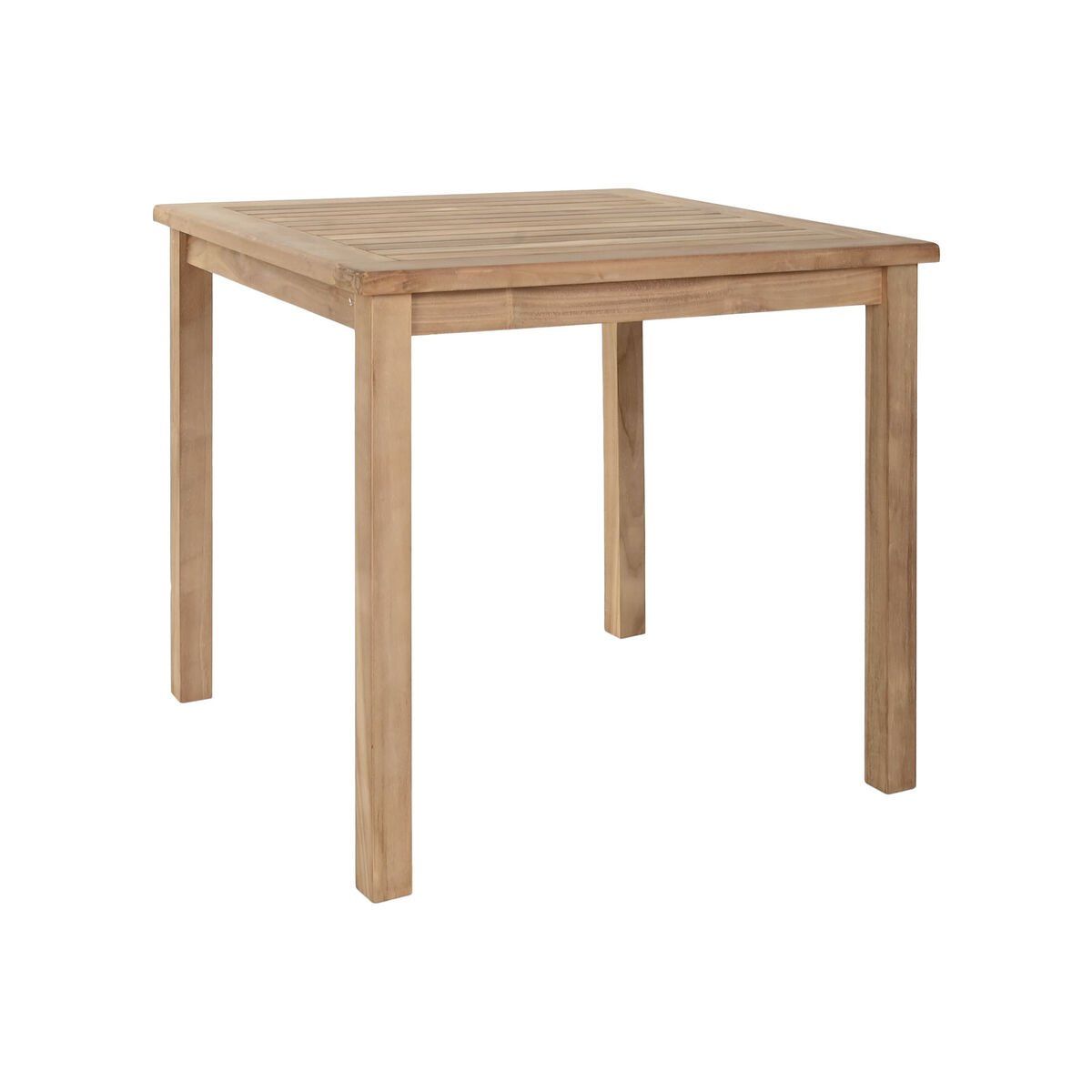 Mesa de Comedor Home ESPRIT Marrón Teca 80 x 80 x 77 cm