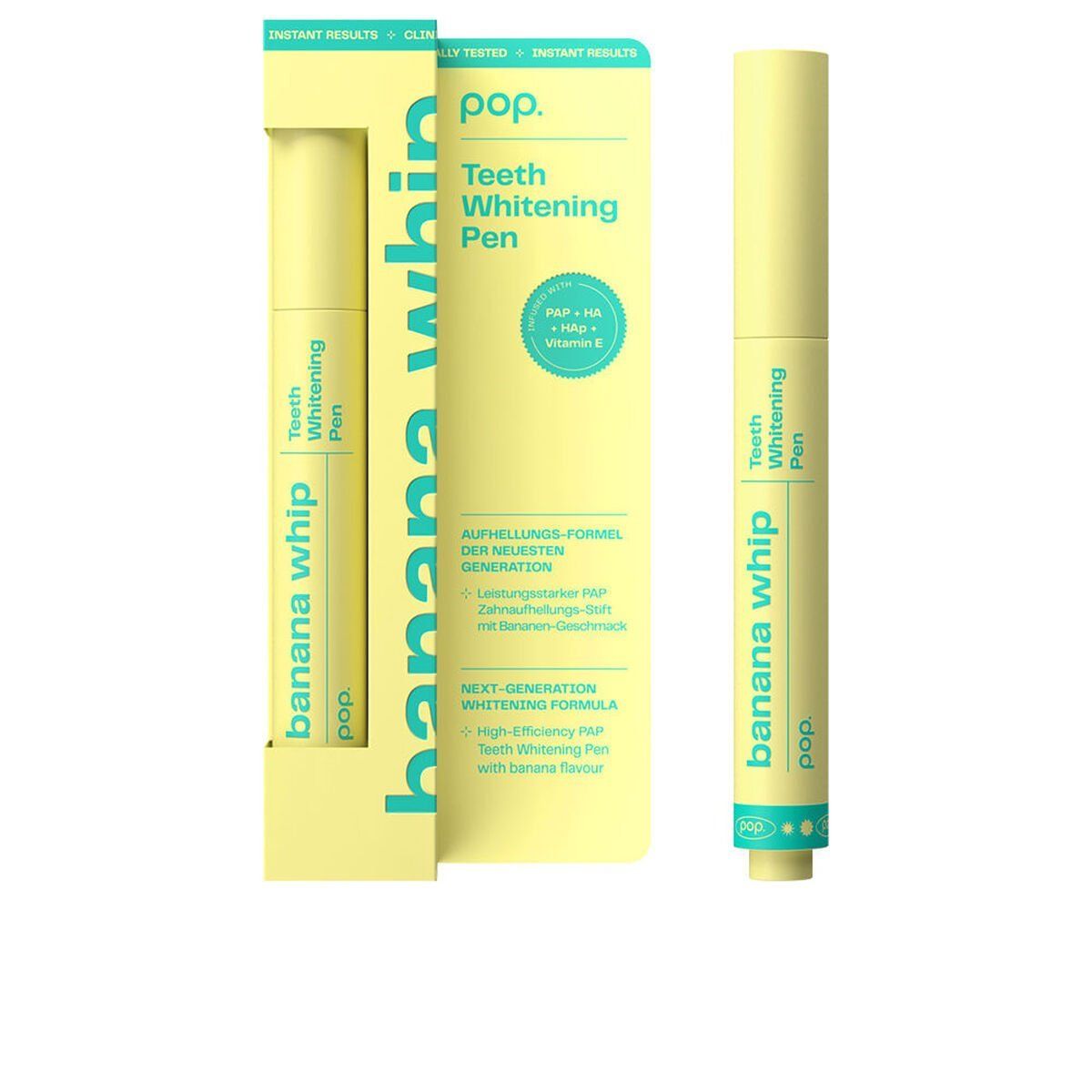 Lápiz Blanqueador Dental POP. POP. CUIDADO DENTAL 4 ml Plátano