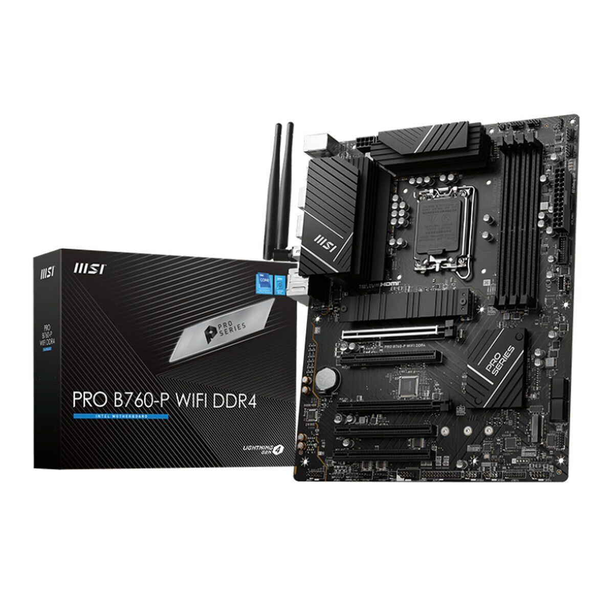 Placa Base MSI PRO B760-P WIFI DDR4 LGA 1700