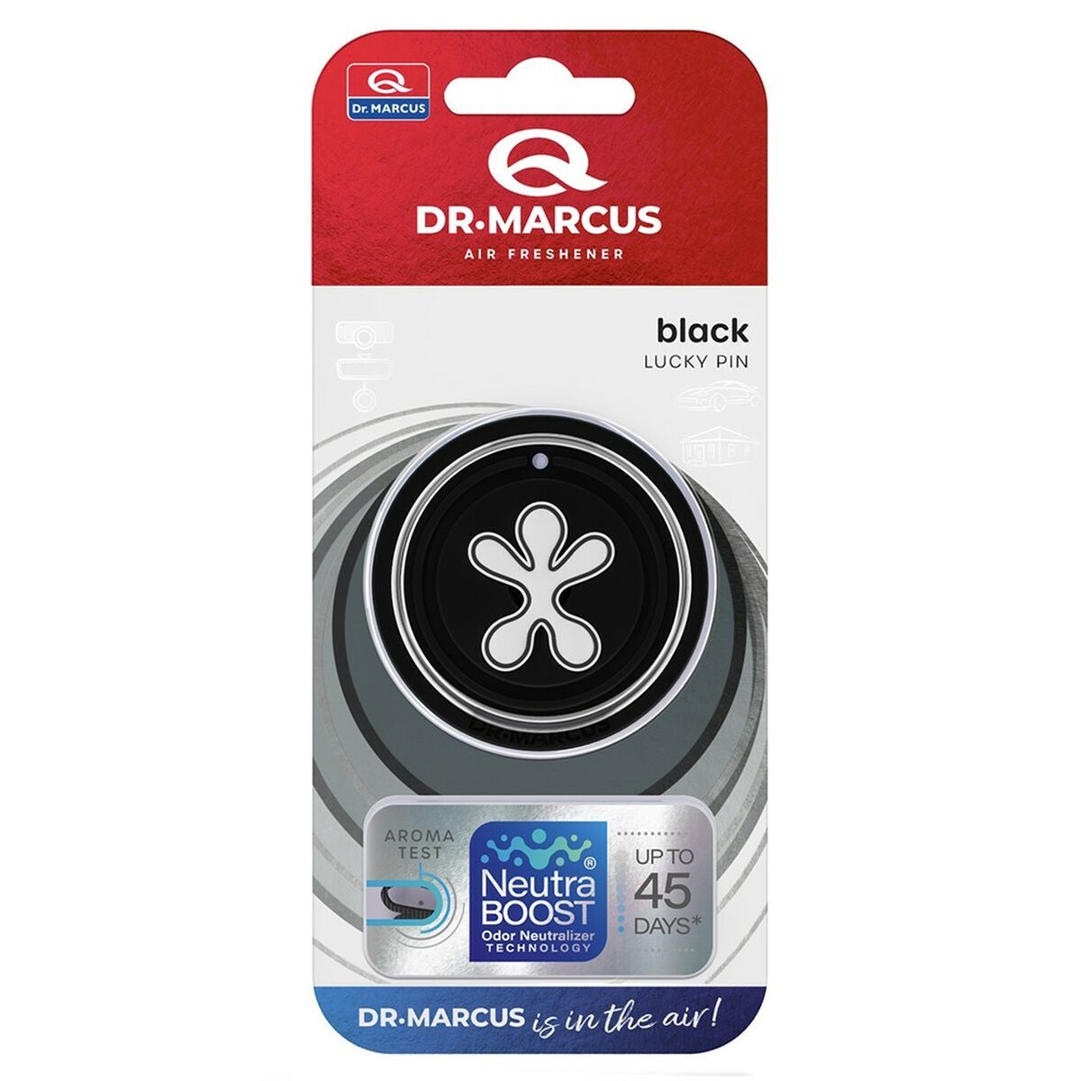 Ambientador para Coche Dr Marcus Lucky Pin black Plástico