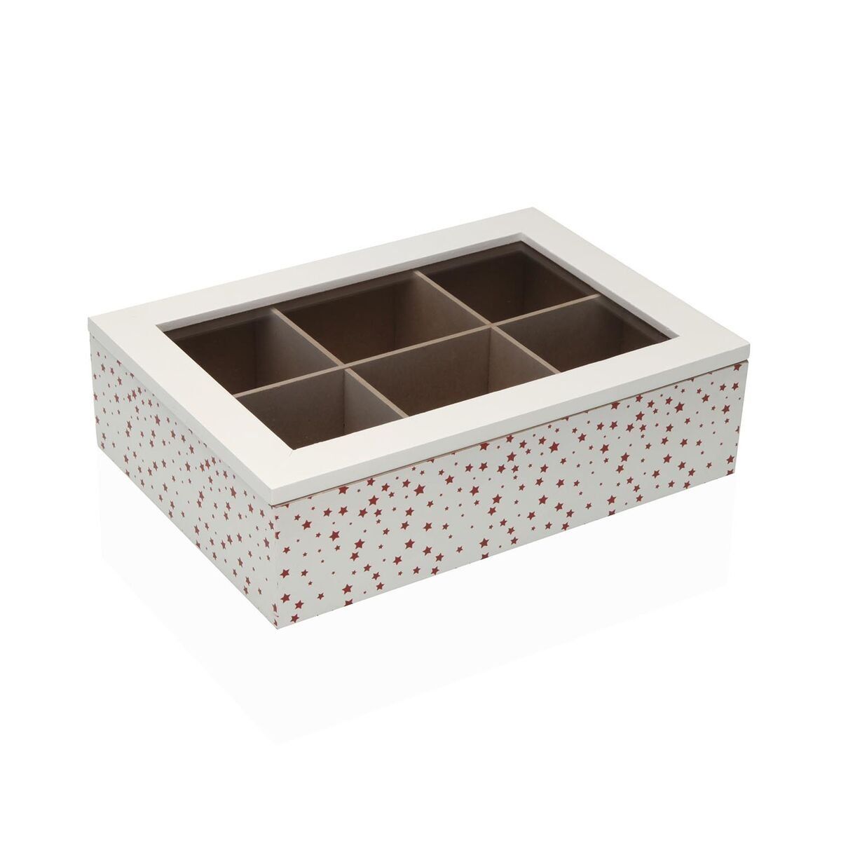 Caja para Infusiones Versa STELLA Madera 17 x 7 x 24 cm