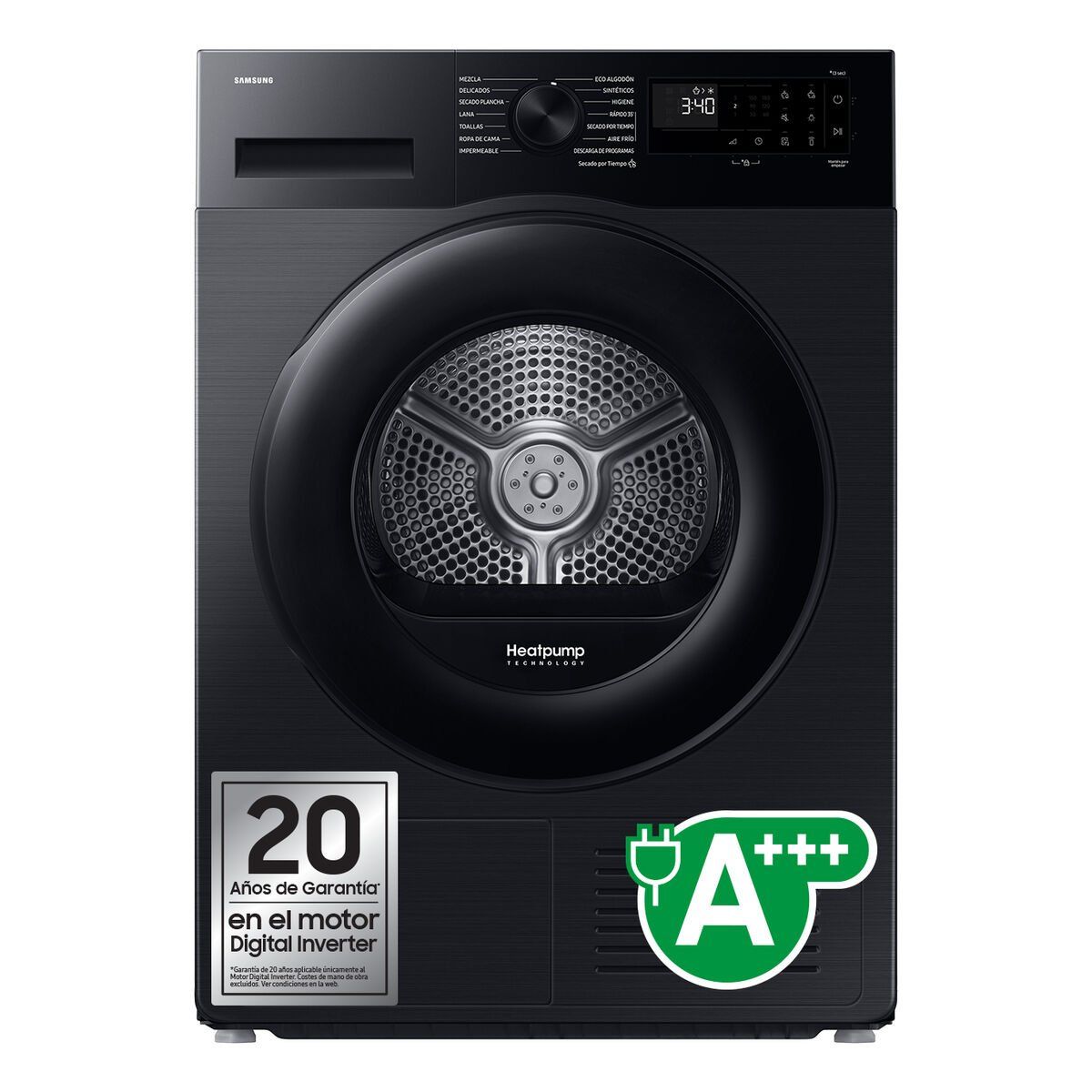 Secadora con bomba de calor Samsung DV90DG52A0ABEC 9 kg