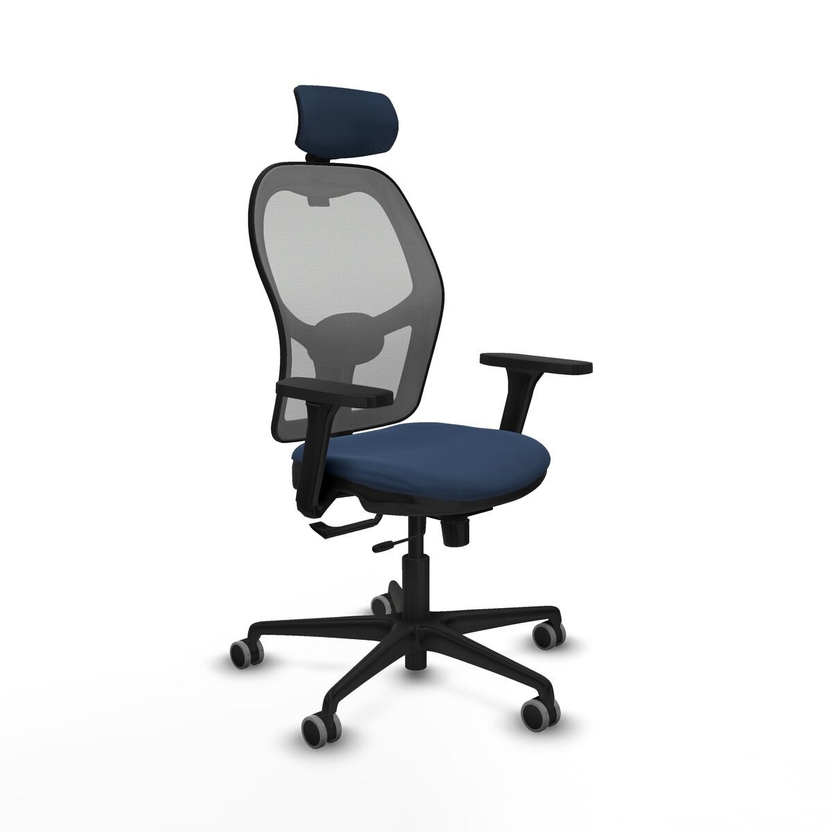 Silla de Oficina con Cabecero Jorquera Piqueras y Crespo 3D036G2 Azul marino