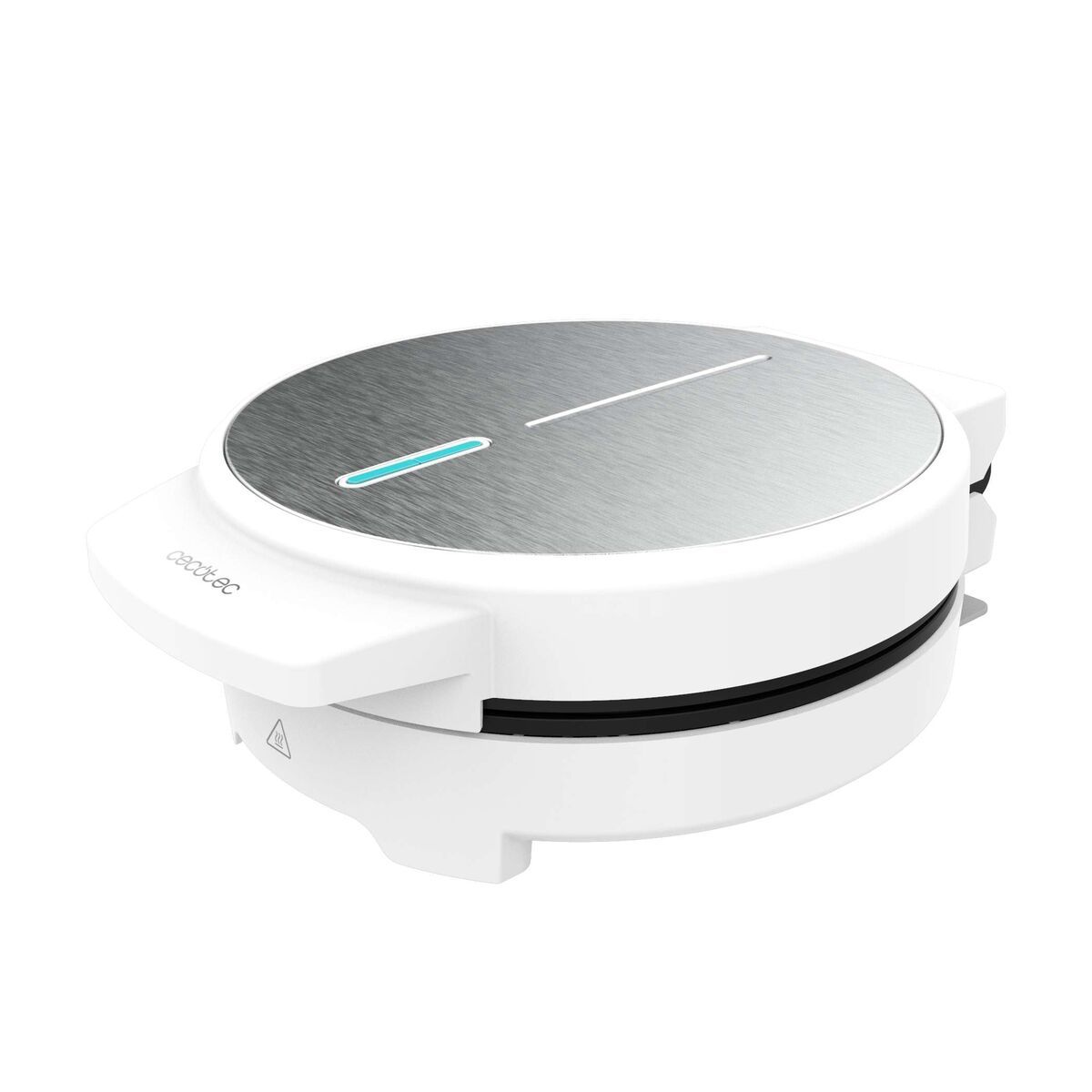 Cecotec Gofrera de acero inoxidable Fun Gofrestone 1000W, placa antiadherente, gofres