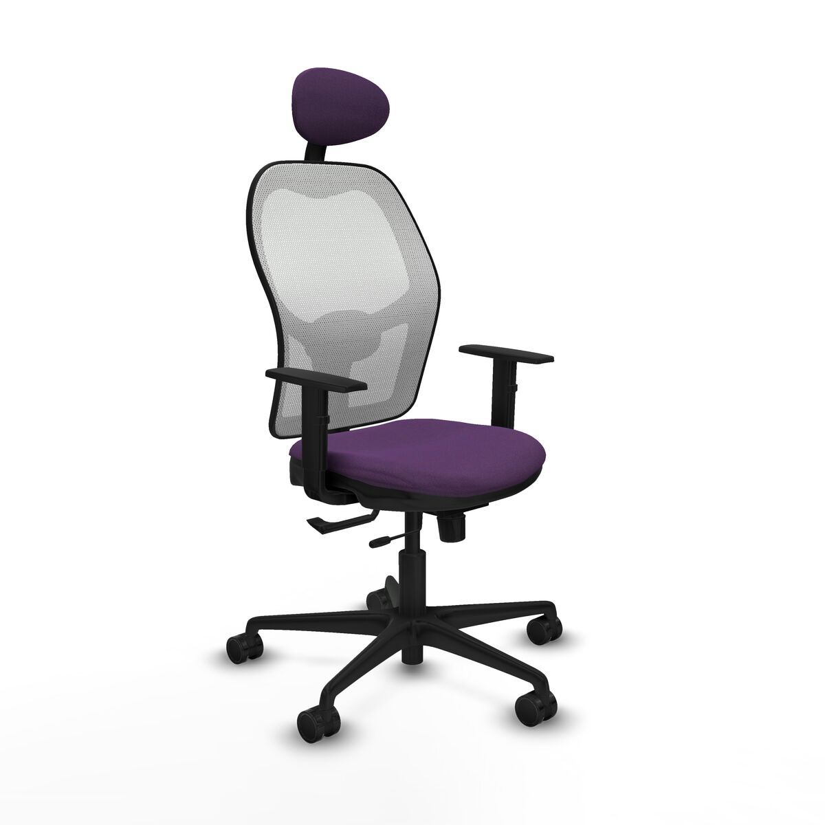 Silla de Oficina con Cabecero Jorquera Piqueras y Crespo 1D036N1 Morado