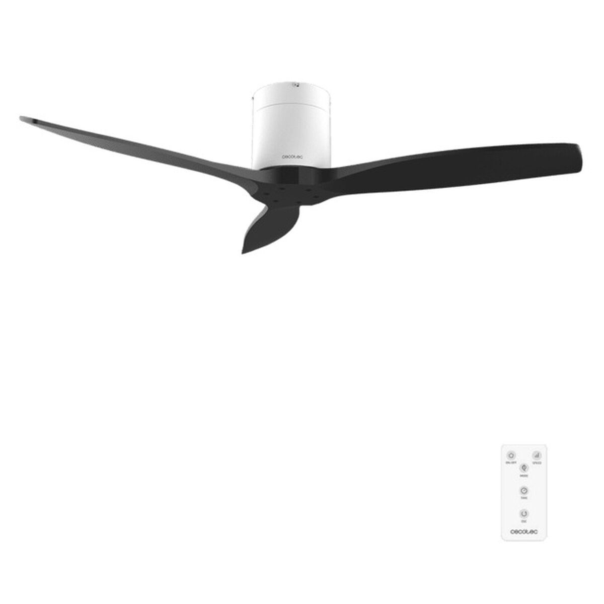 Cecotec Ventilador de Techo EnergySilence Aero 5400 Classic 40W Ø132cm Blanco/Negro 3 Aspas