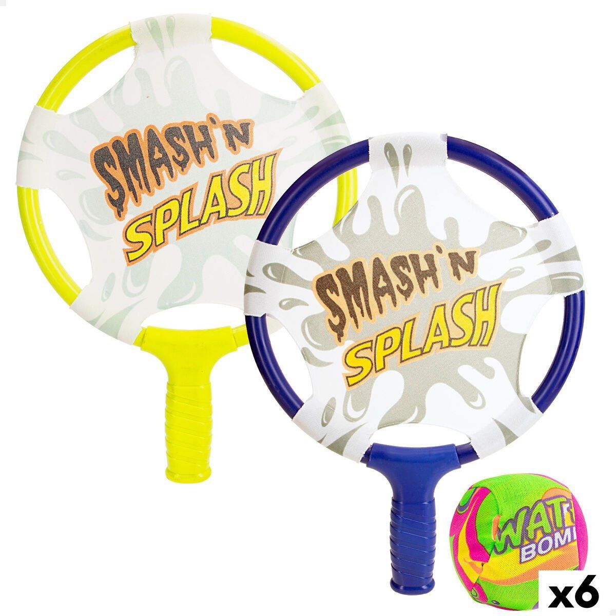 Palas de Playa con Pelota Colorbaby 27 X 37 X 1,5 CM (6 Unidades)