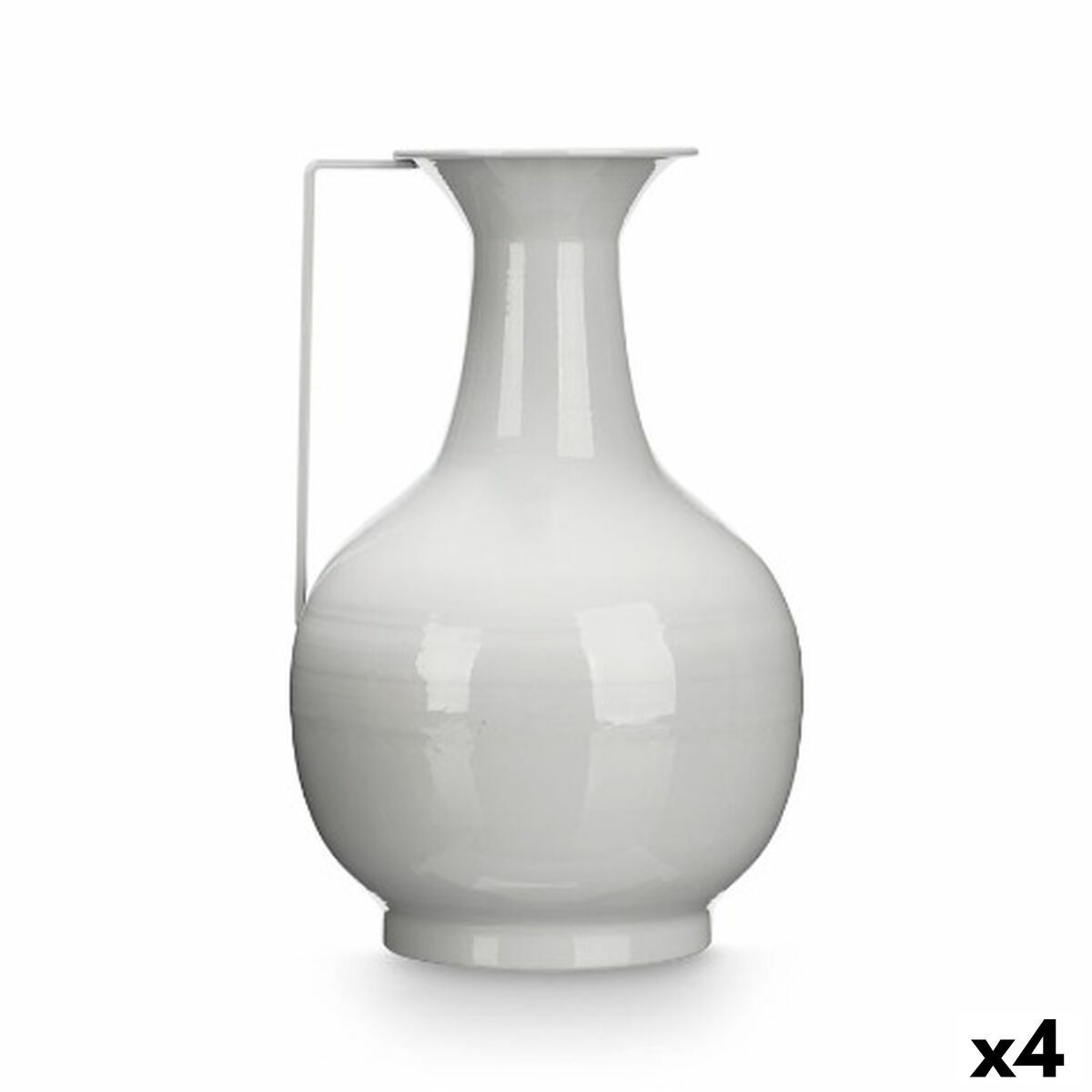 Jarrón Gift Decor Gris Hierro Bola 24 x 38 x 14,8 cm (4 Unidades)