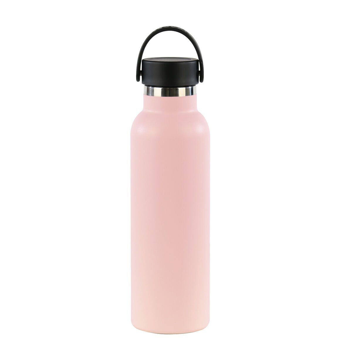 Botella de Agua Safta Rosa Rosa Silicona Acero Inoxidable