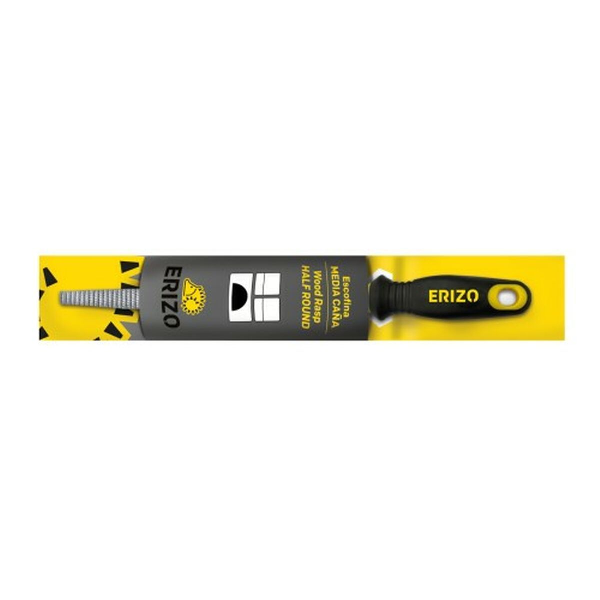 Escofina media caña ERIZO 8" Fina