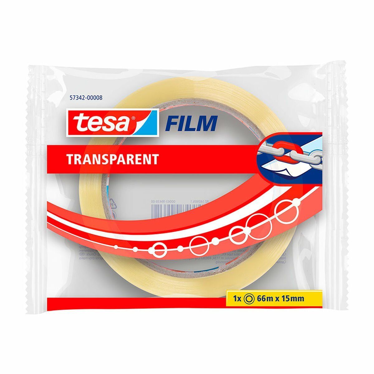 Cinta Adhesiva TESA 15 MM X 66 M Transparente Polipropileno