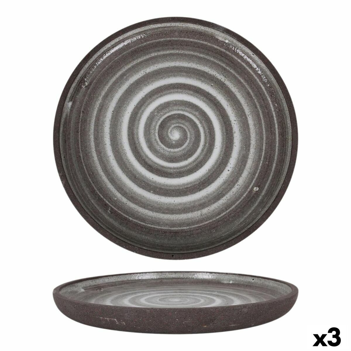 Plato Llano Krakatoa Ø 27 cm (3 Unidades)