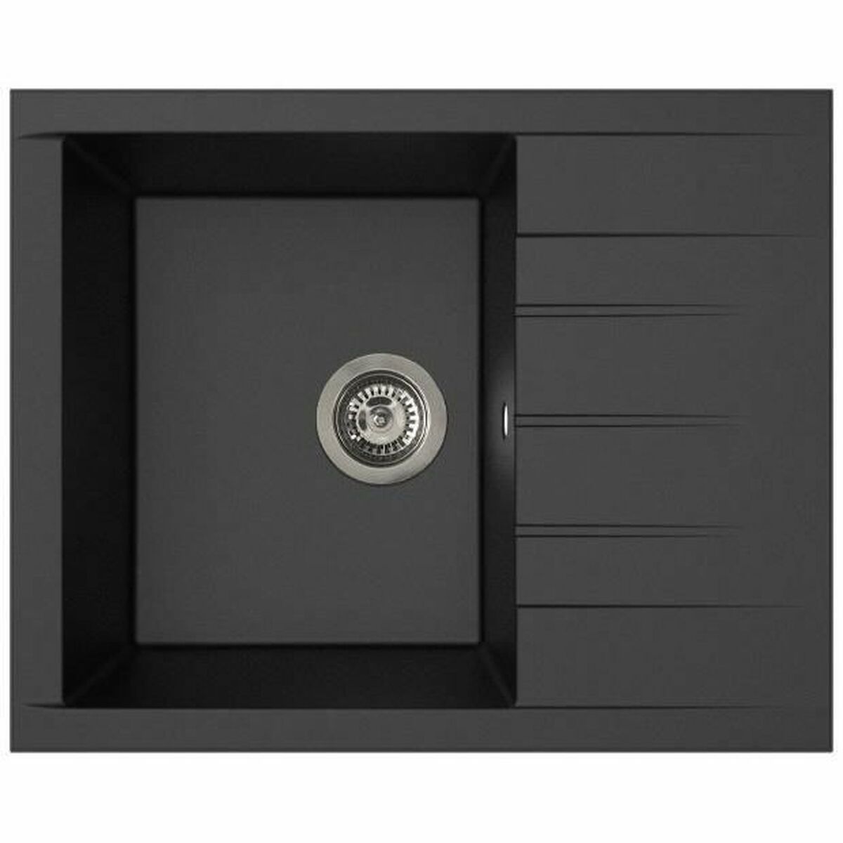 Fregadero de Un Seno con Escurridor Stradour 1C XS Negro