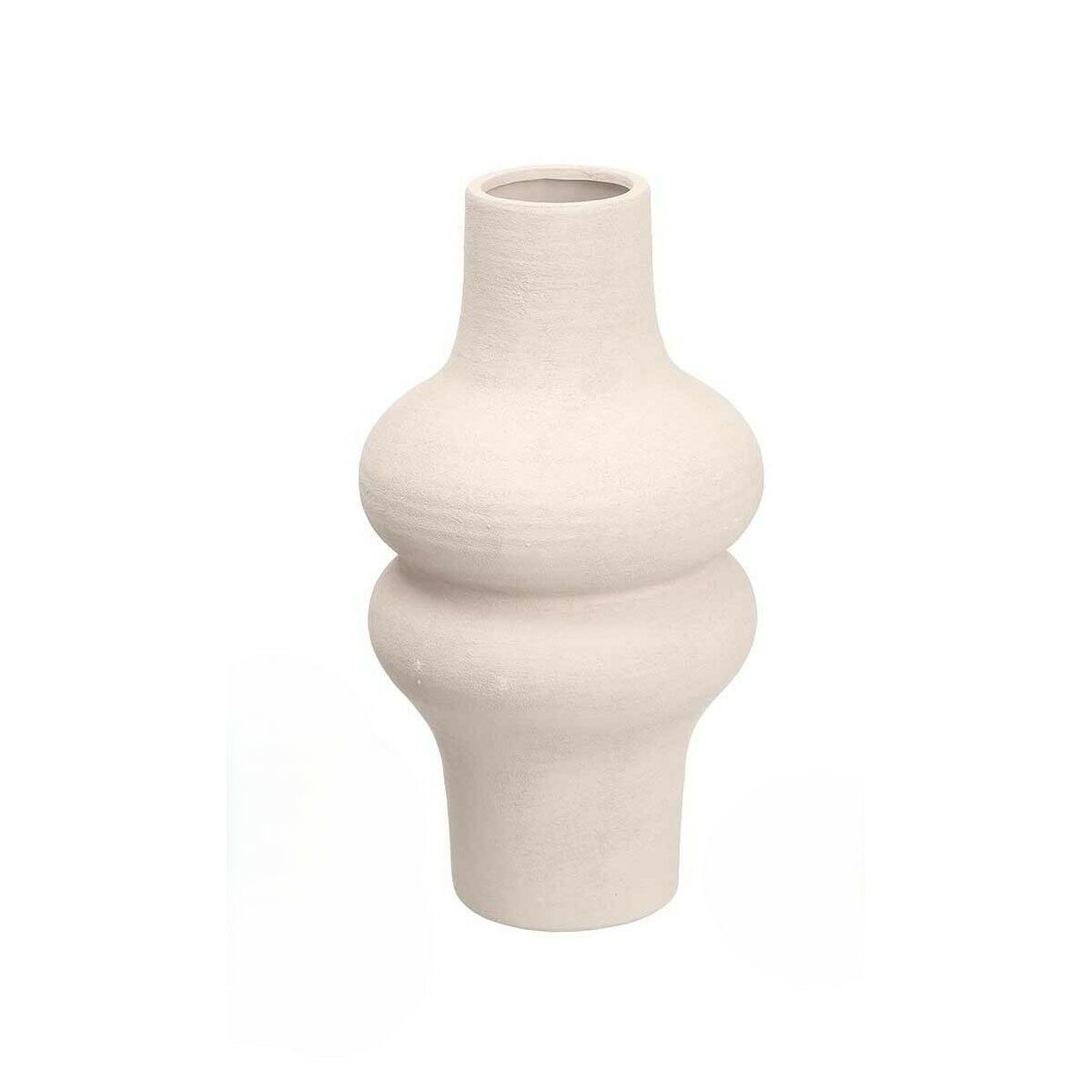 Jarrón Gift Decor Blanco Cerámica 18 x 34,5 x 18 cm