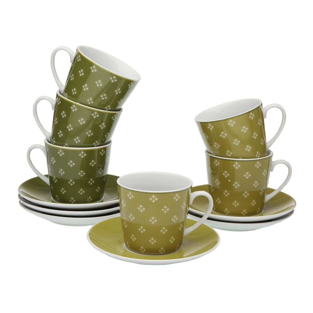 Juego de 6 Tazas con Plato Versa Nuka Porcelana